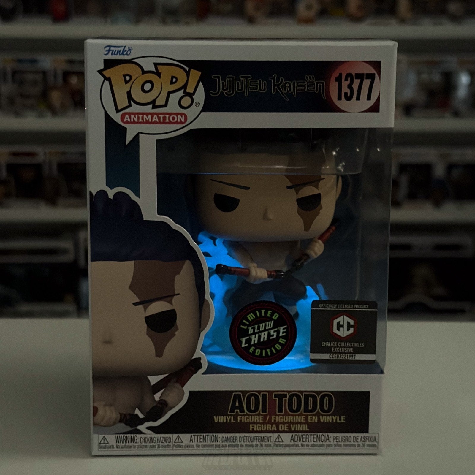 Funko Pop Anime Jujutsu Kaisen Aoi Todo Chalice Glow Chase 1377 Toy Vinyl Figure