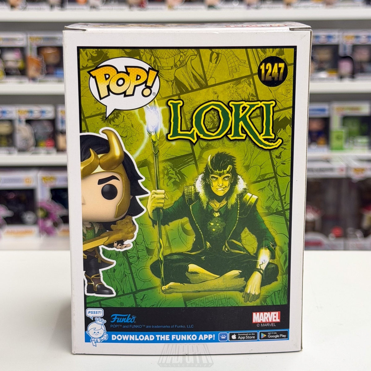 Funko Pop Marvel Loki Agent of Asgard Hot Topic 1247 Comic Book Toy Vinyl Figure