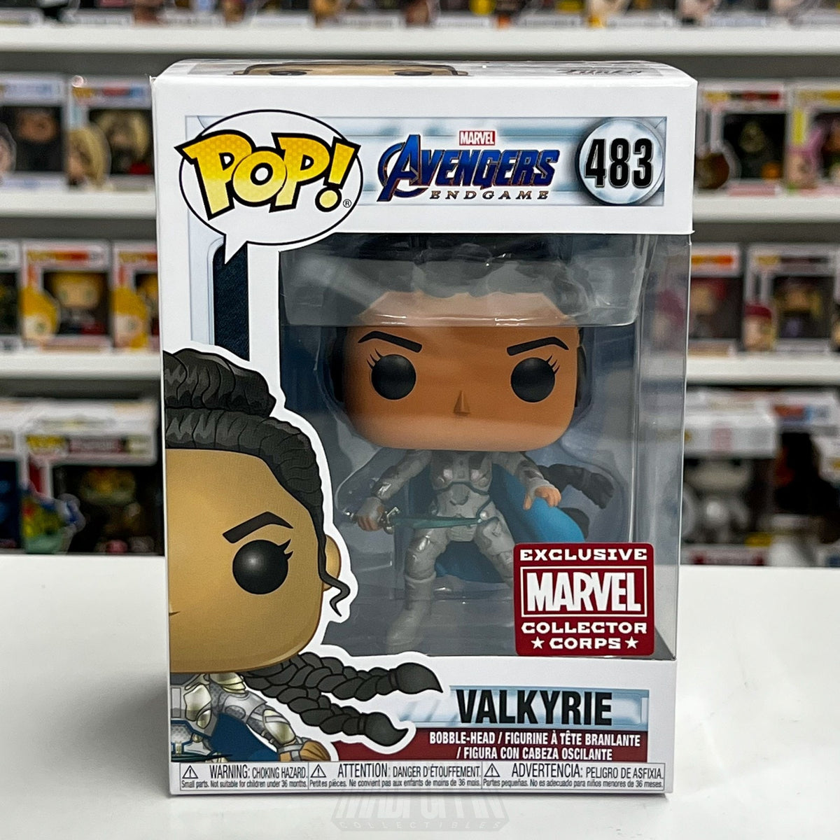Funko Pop Marvel Collector Corps Avengers Endgame Valkyrie 483 Toy Vinyl Figure