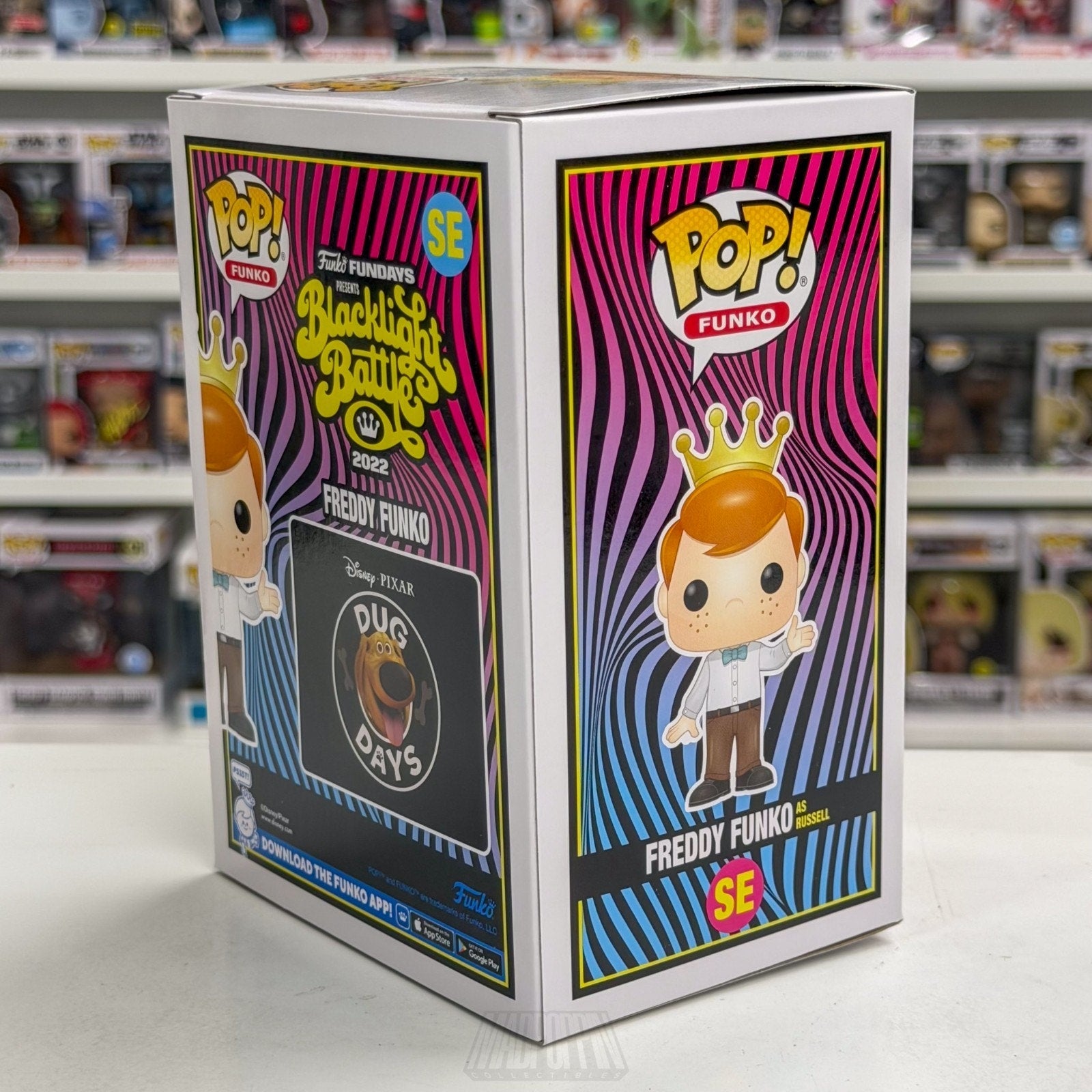 Funko Pop Fundays Blacklight Battle Russell SE Disney Pixar Up Toy Vinyl Figure