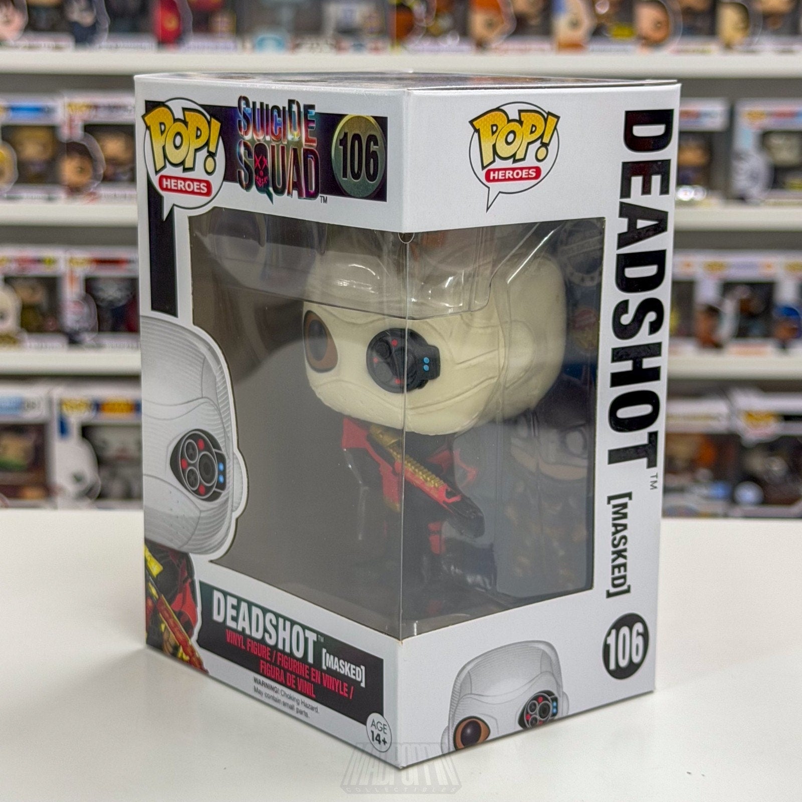 Funko Pop DC Heroes Suicide Squad Deadshot Masked 106 Mercenary Toy Vinyl Figure