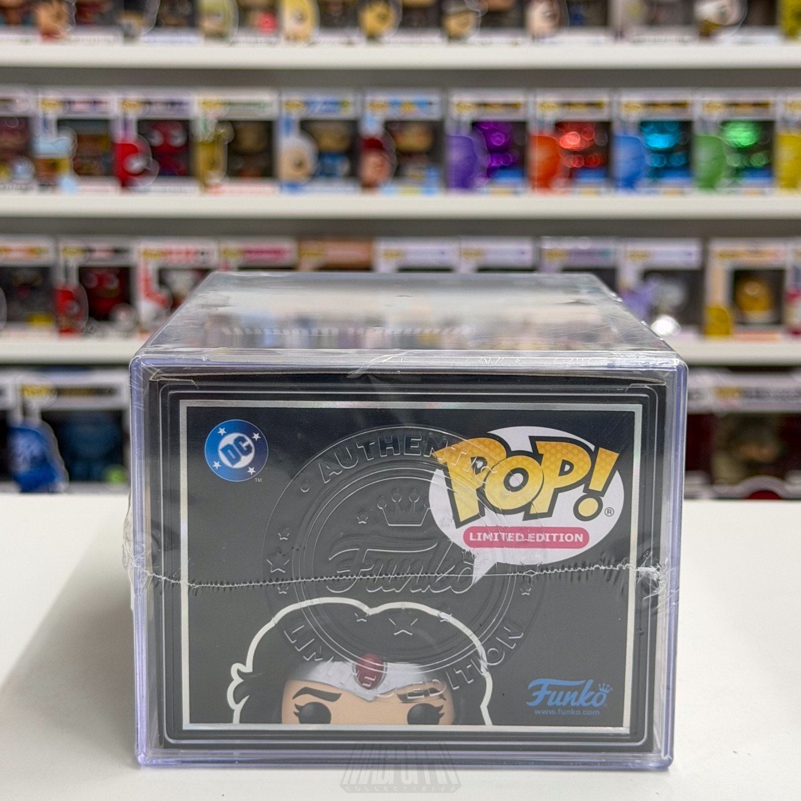 Funko Pop DC Heroes Absolute Wonder Woman 630 LE 1000 SDCC 2026 Toy CON STICKER