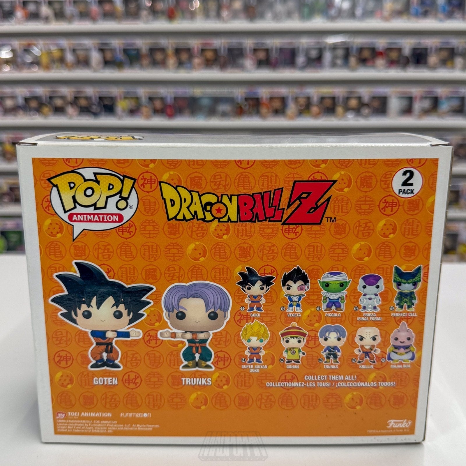 Funko Pop Anime Dragon Ball Z Goten Trunks BoxLunch 2 Pack Manga Vinyl Figure