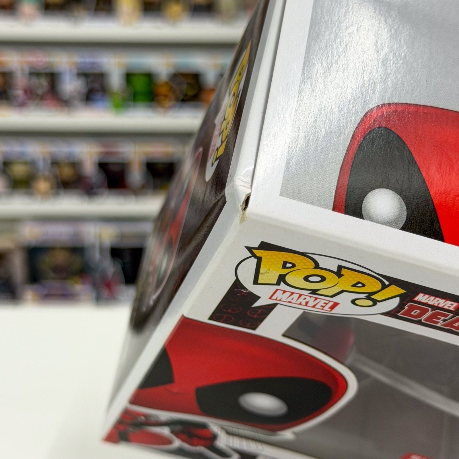 Funko Pop Marvel Collector Corps Deadpool Leaping w/Sword 123 Toy Vinyl Figure