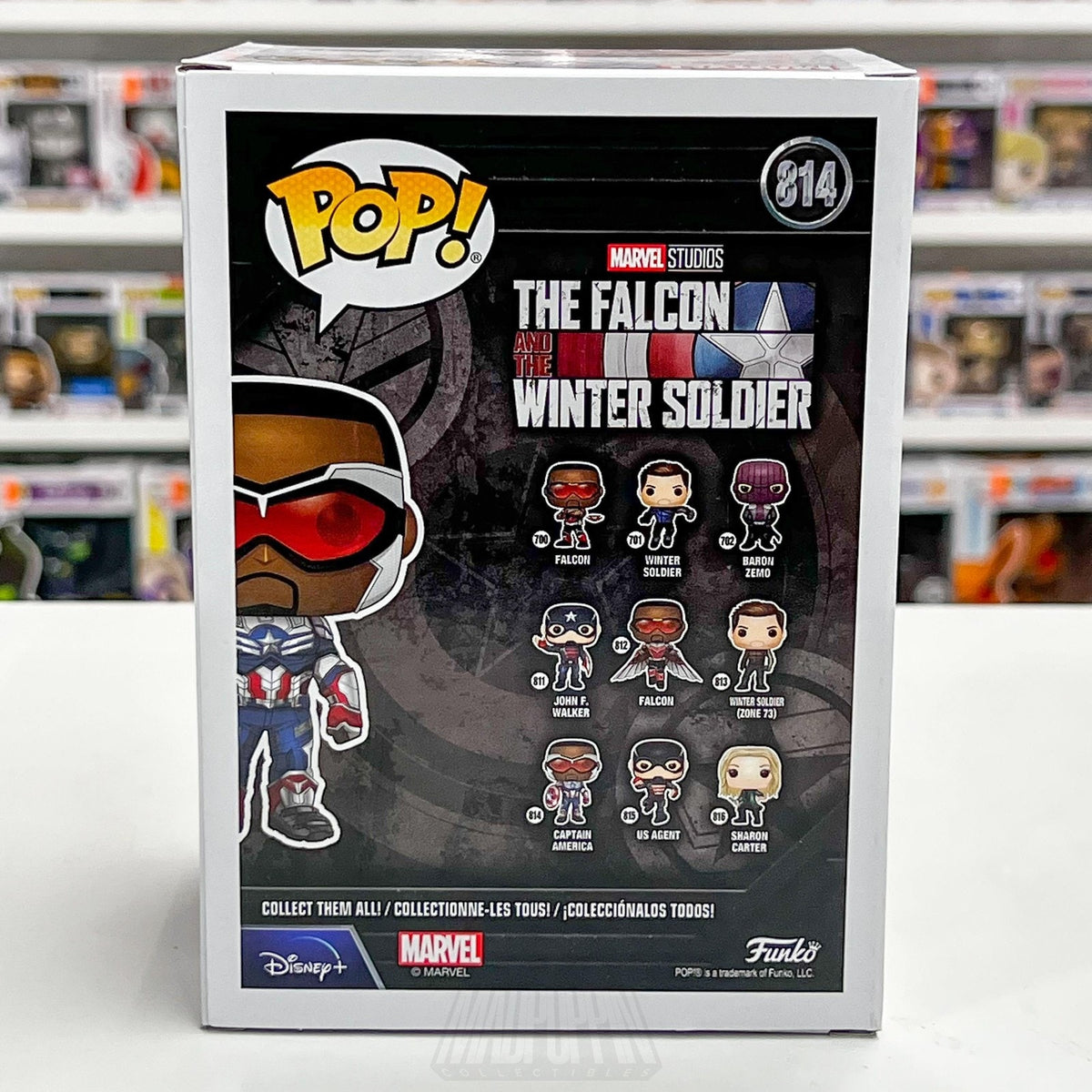 Funko Pop Marvel Captain America Sam Wilson 814 Bobble-Head Vinyl Figure Falcon