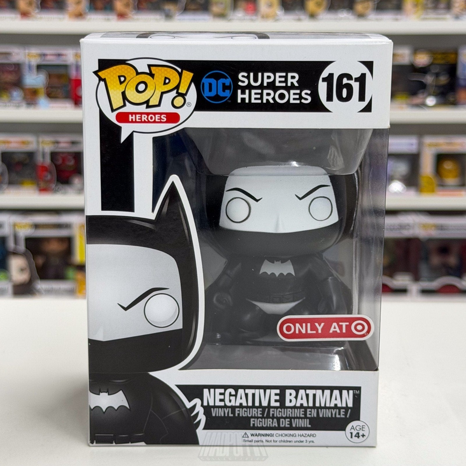 Funko Pop DC Super Heroes Negative Batman Target Exclusive 161 Toy Vinyl Figure