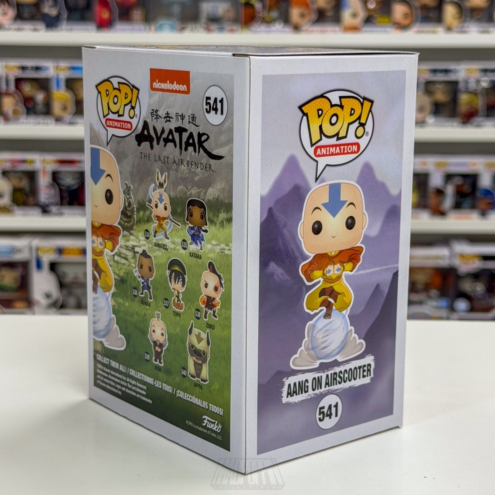 Funko Pop Animation Nickelodeon Avatar Aang On Airscooter Hot Topic 541 Figure