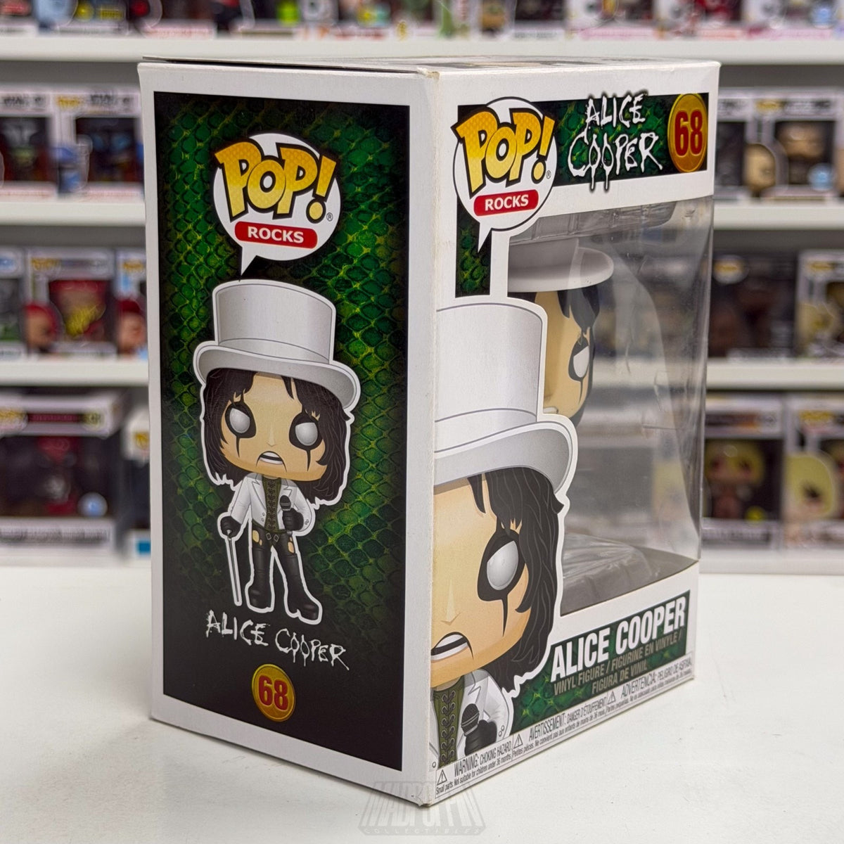 Funko Pop Rocks Alice Cooper 68 Music Hard Shock Glam Heavy Metal Vinyl Figure