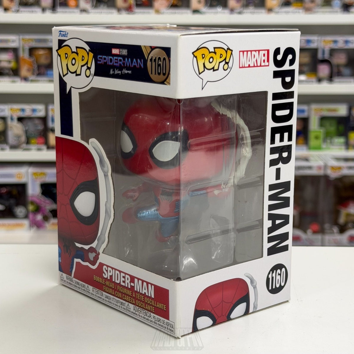 Funko Pop Marvel No Way Home Spider-Man Finale Suit Metallic 1160 Vinyl Figure