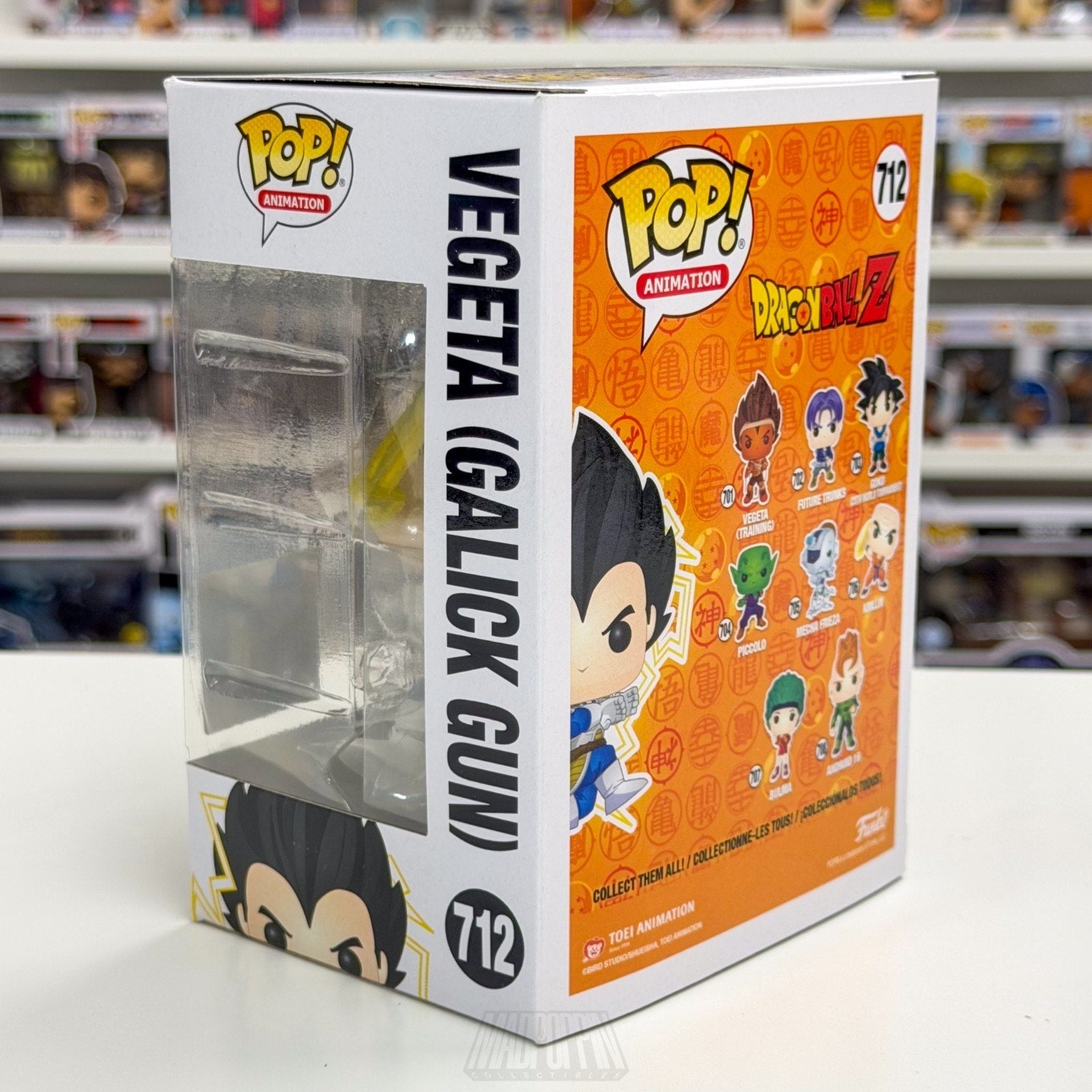 Funko Pop Anime Dragon Ball Z Vegeta Galick Gun Chalice Collectibles 712 Figure