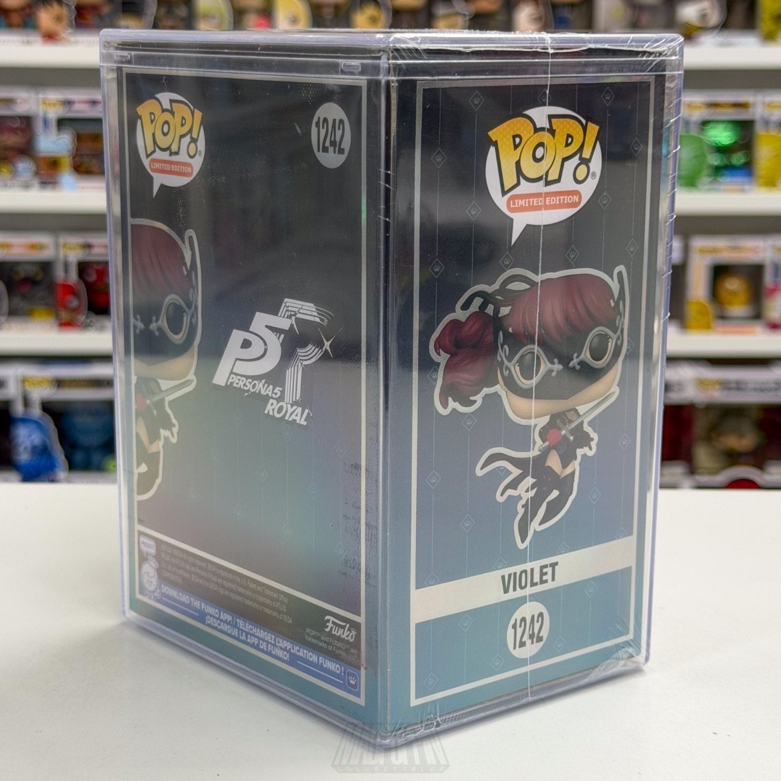 Funko Pop Games Persona 5 Violet 1242 SDCC 2026 Royal GRAIL OFFICIAL CON STICKER