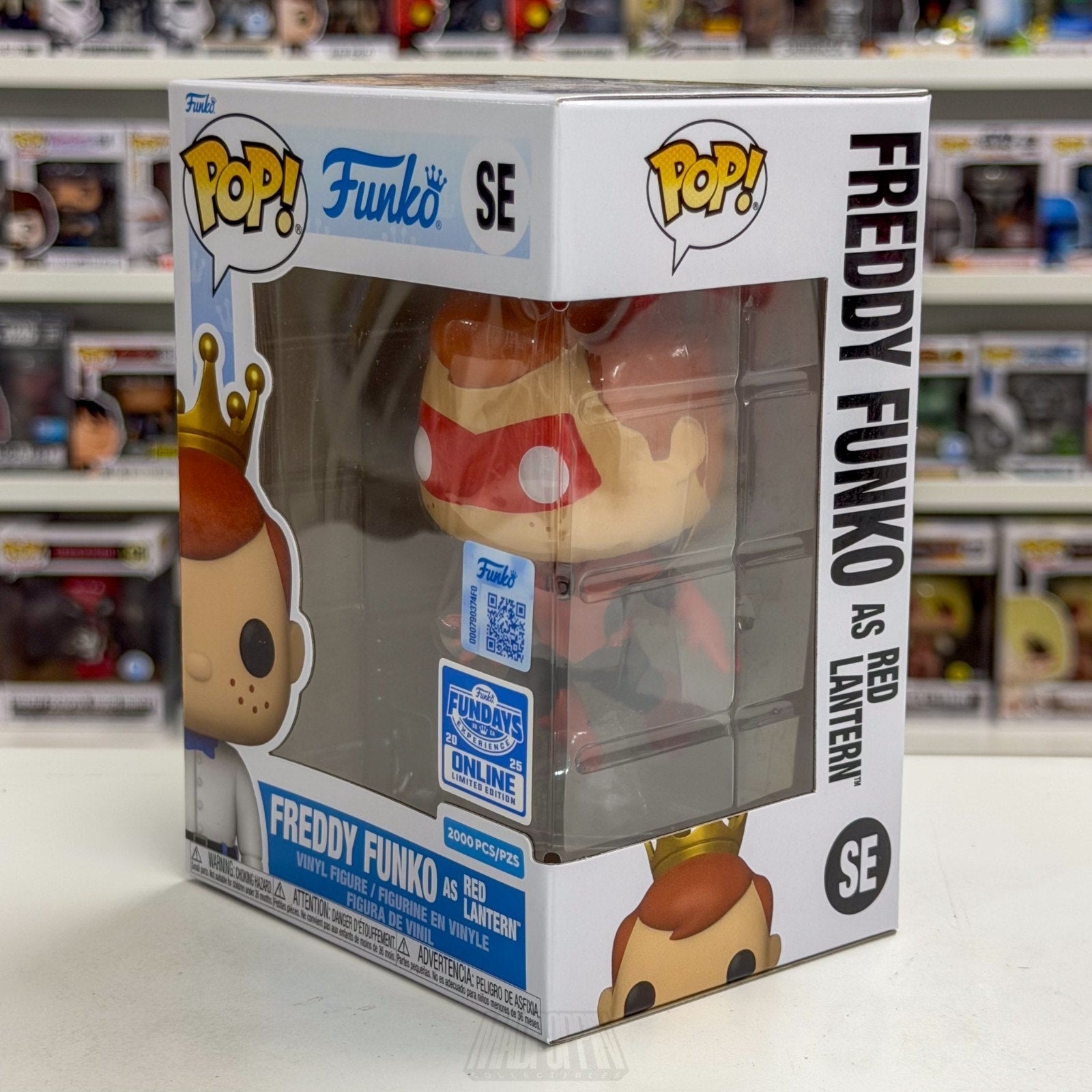 Funko Pop Fundays Experience Freddy as Red Lantern SE DC Heroes Toy Vinyl Figure