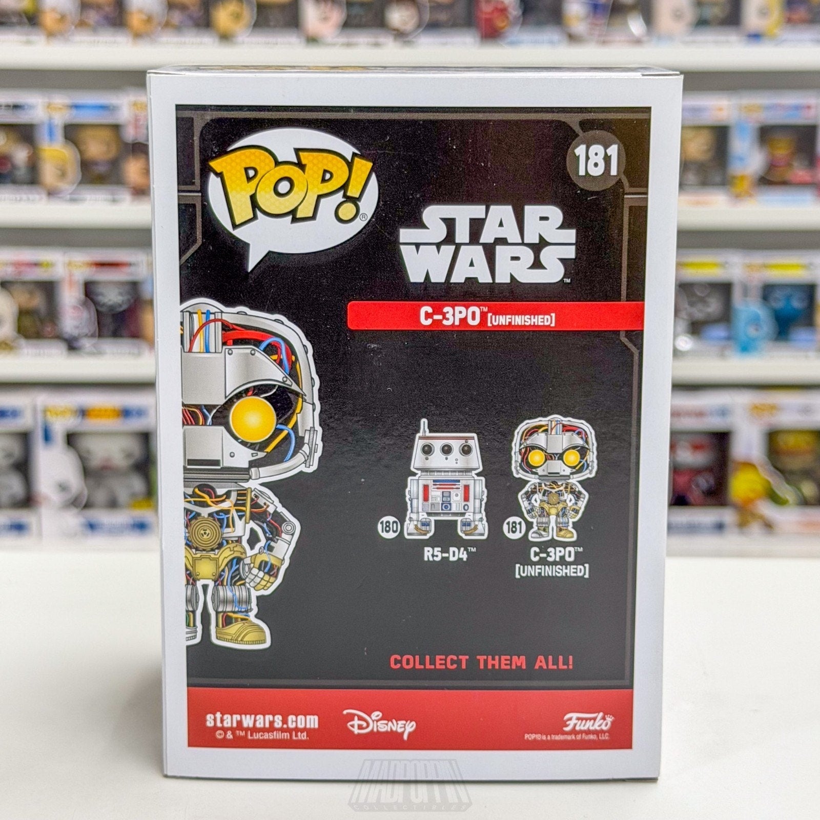 Funko Pop Star Wars C-3PO Unfinished Smugglers Bounty Exclusive 181 Vinyl Figure