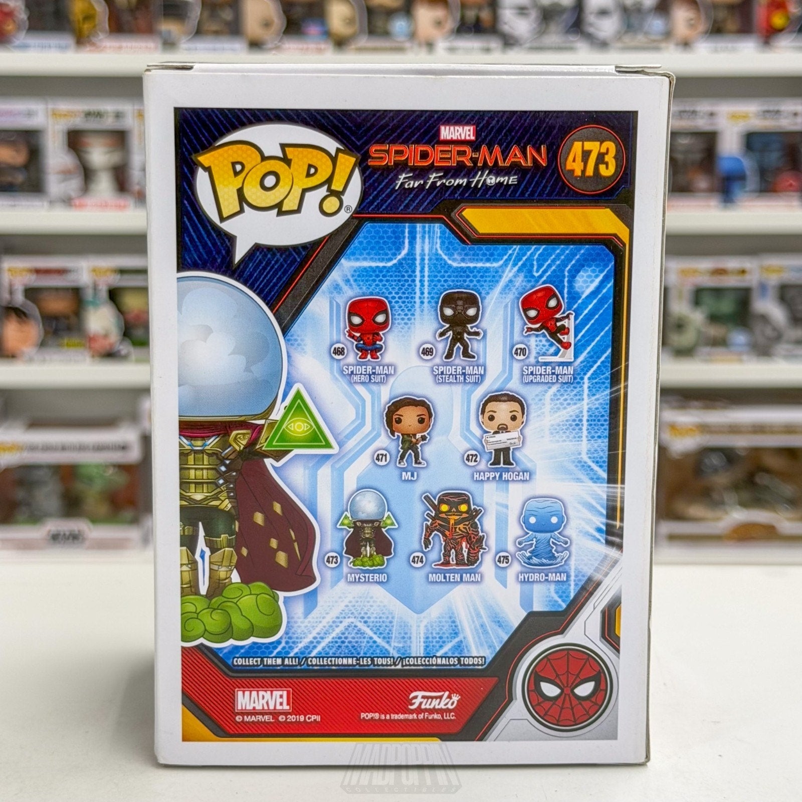 Funko Pop Marvel Spider-Man Far From Home Mysterio Glow Walmart 473 Vinyl Figure