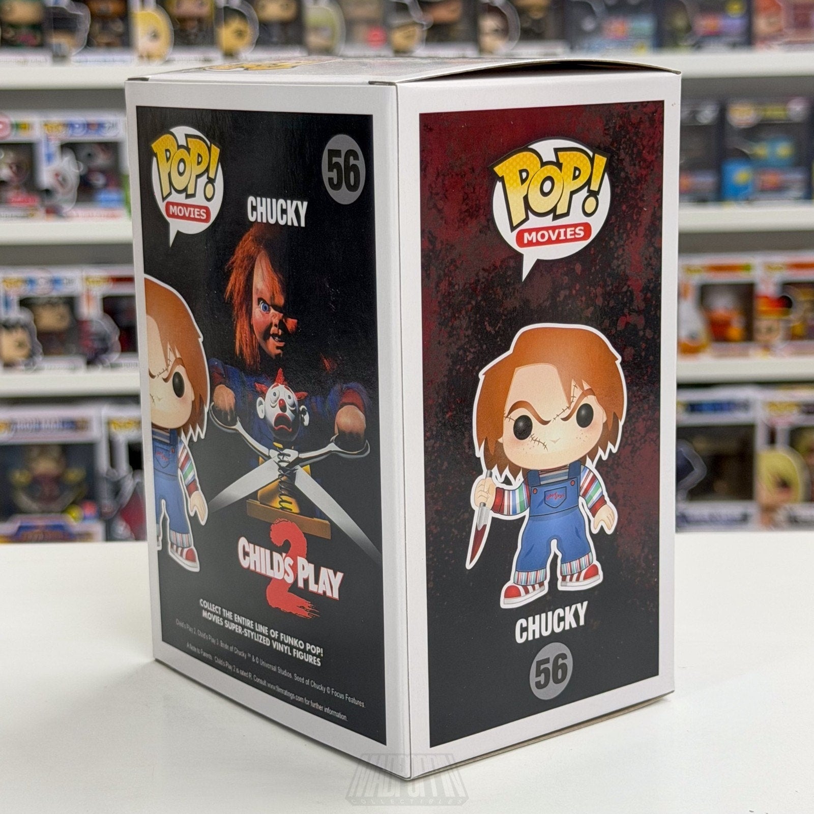 Funko Pop Movies Childs Play 2 Chucky 56 Good Guy Doll Horror Toy Vinyl Figure