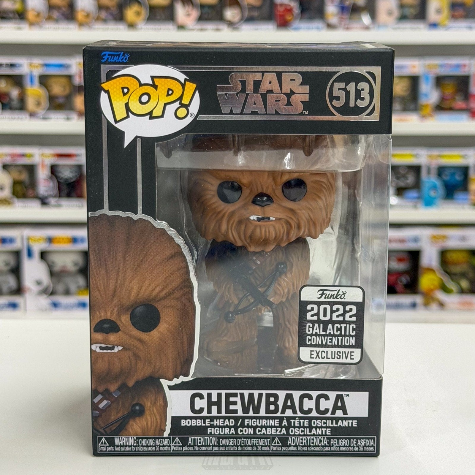 Funko Pop Star Wars Chewbacca Celebration Galactic Con 513 Wookiee Vinyl Figure