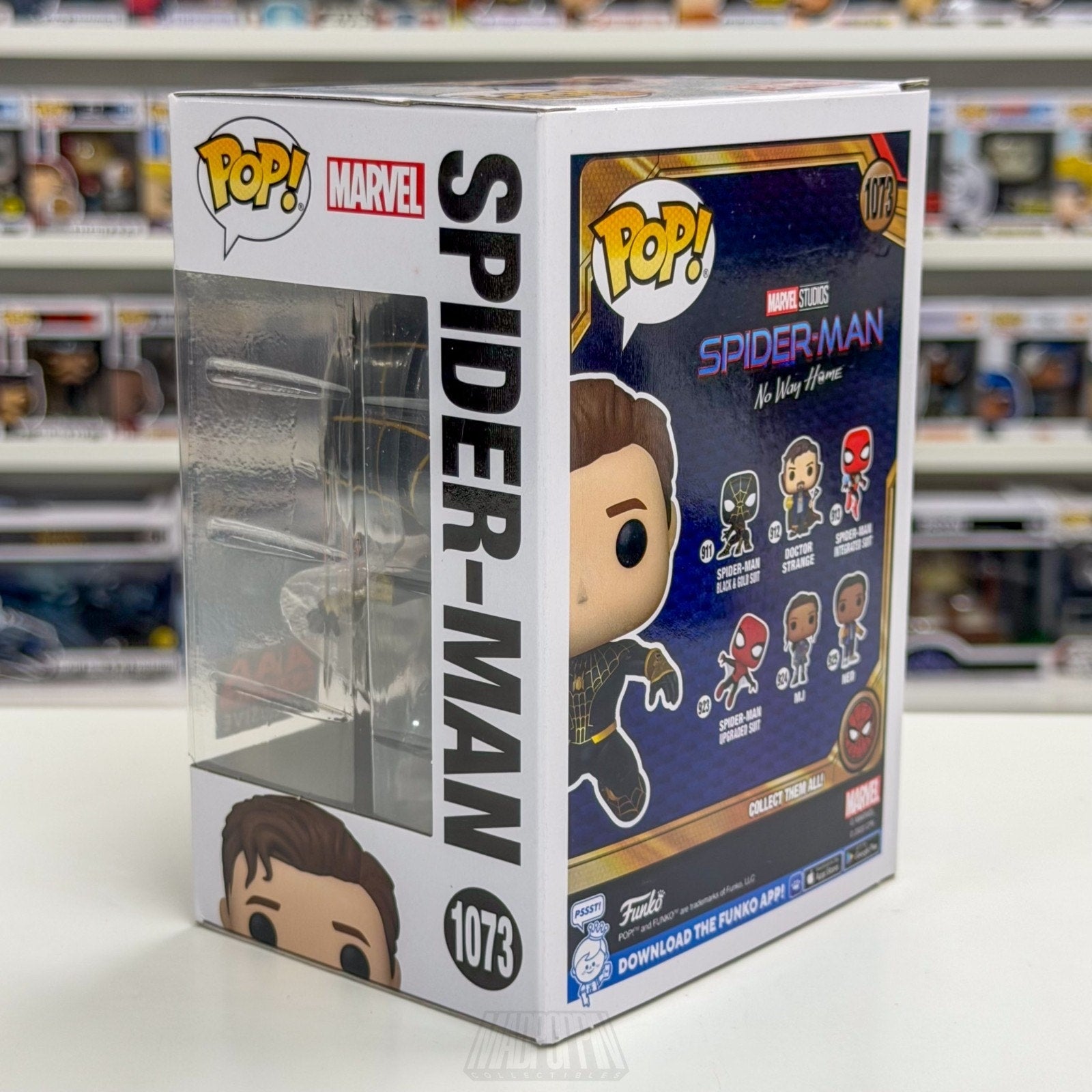 Funko Pop Marvel No Way Home Spider-Man Glow Chase AAA Anime 1073 Vinyl Figure