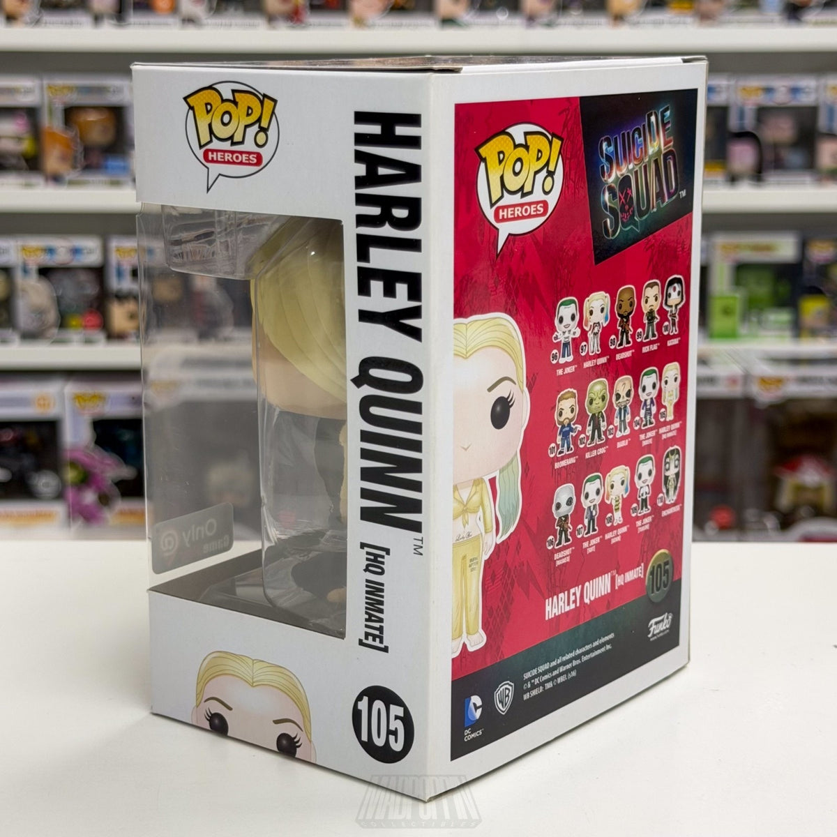 Funko Pop DC Heroes Suicide Squad Harley Quinn Inmate GameStop 105 Vinyl Figure