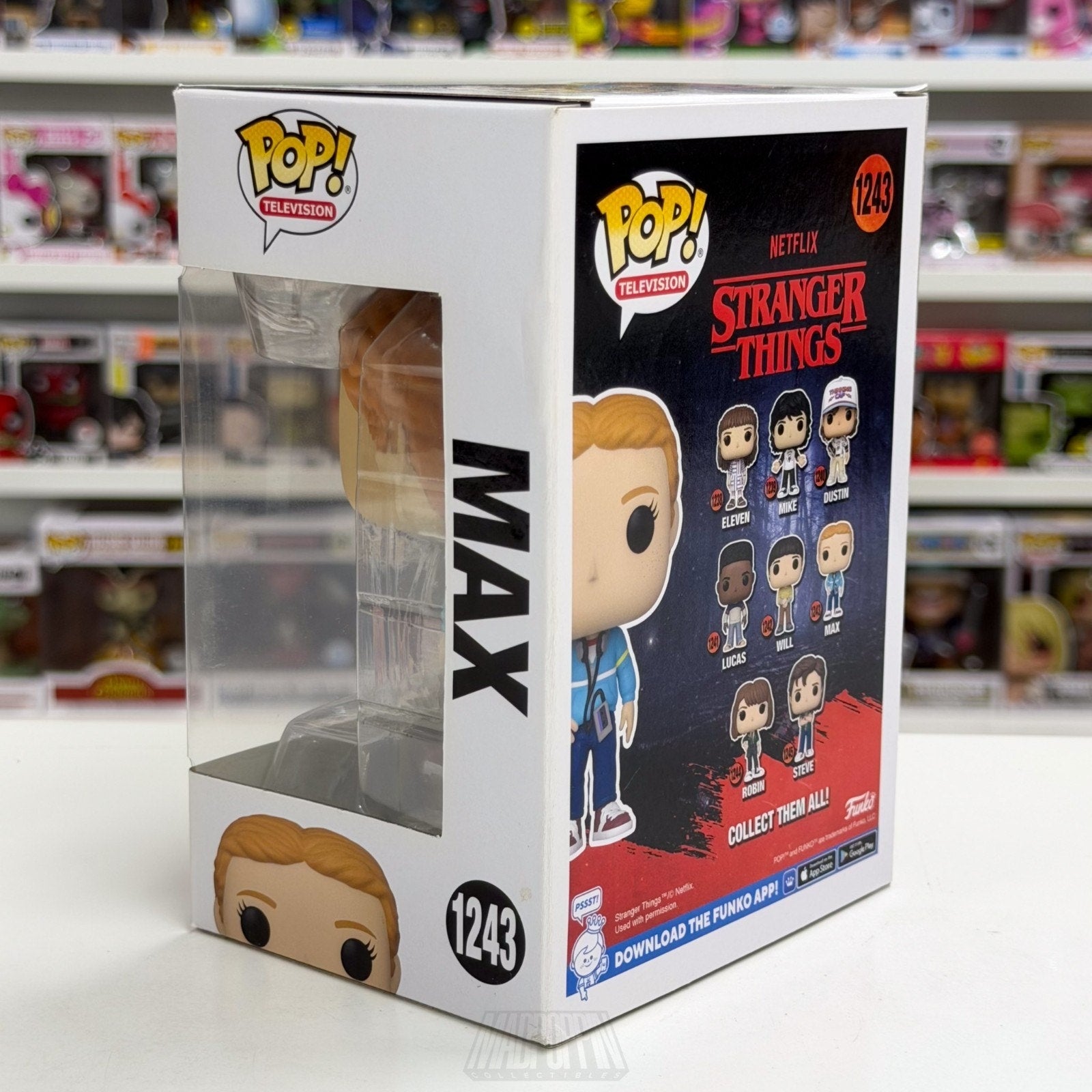 Funko Pop TV Stranger Things Max w/Walkman Mix Tape 1243 Season 4 Vinyl Figure