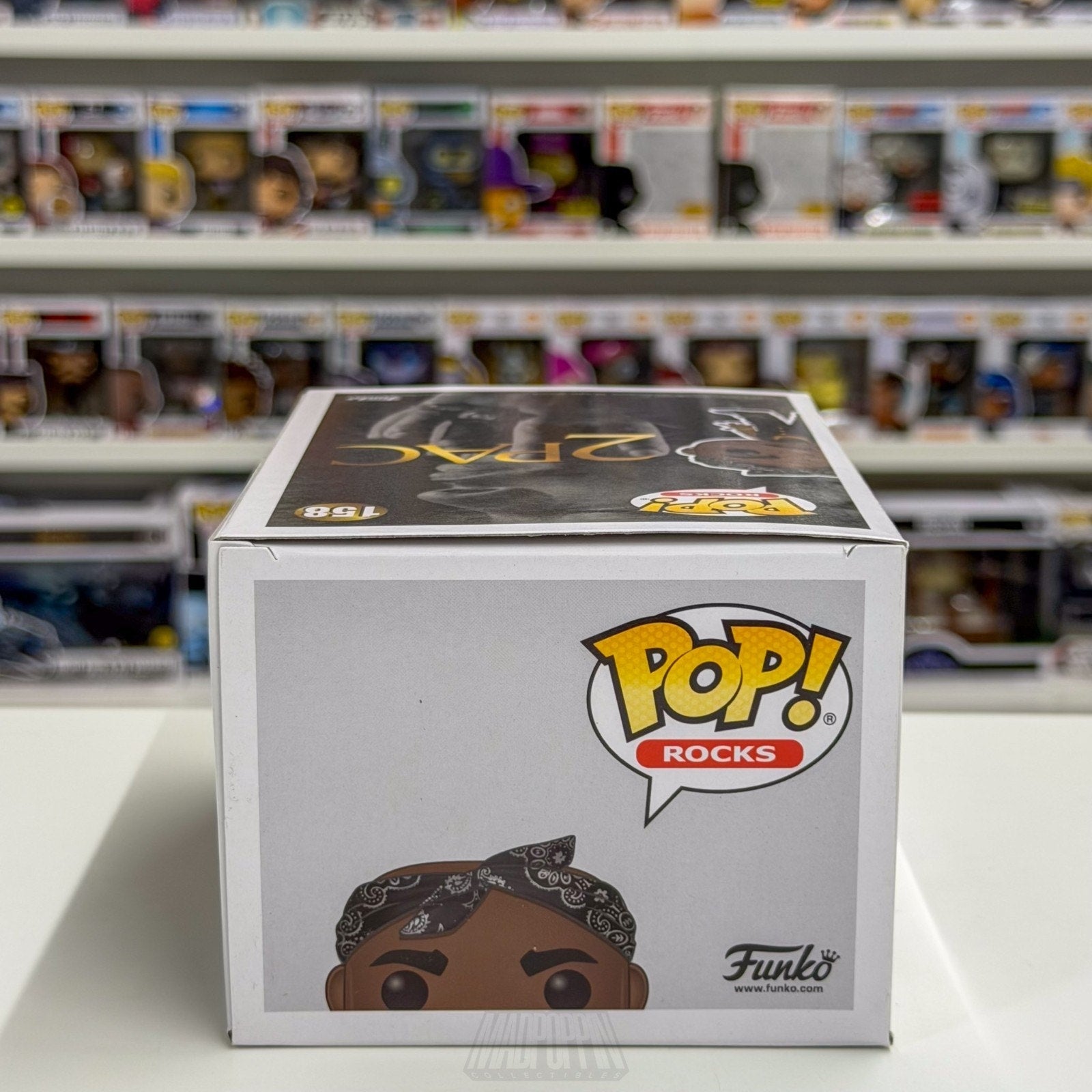 Funko Pop Rocks Tupac Shakur Black Vest 2Pac 158 Gangster Rap Hip Hop Figure