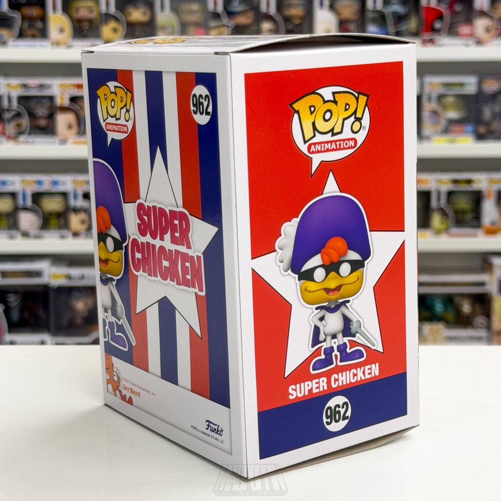 Funko Pop Animation Super Chicken 962 George of the Jungle Cartoon Vinyl Figure