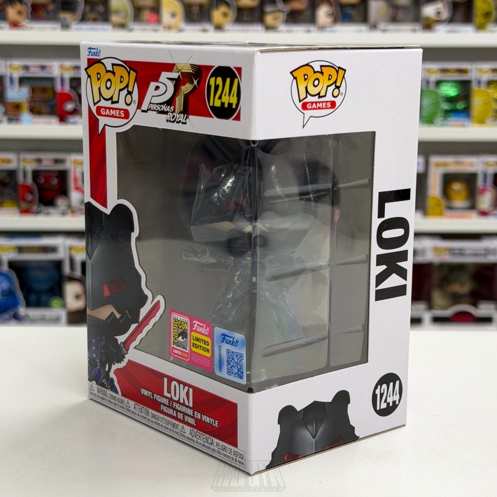 Funko Pop Games Persona 5 Royal Loki 1244 SDCC 2026 Video OFFICIAL CON STICKER