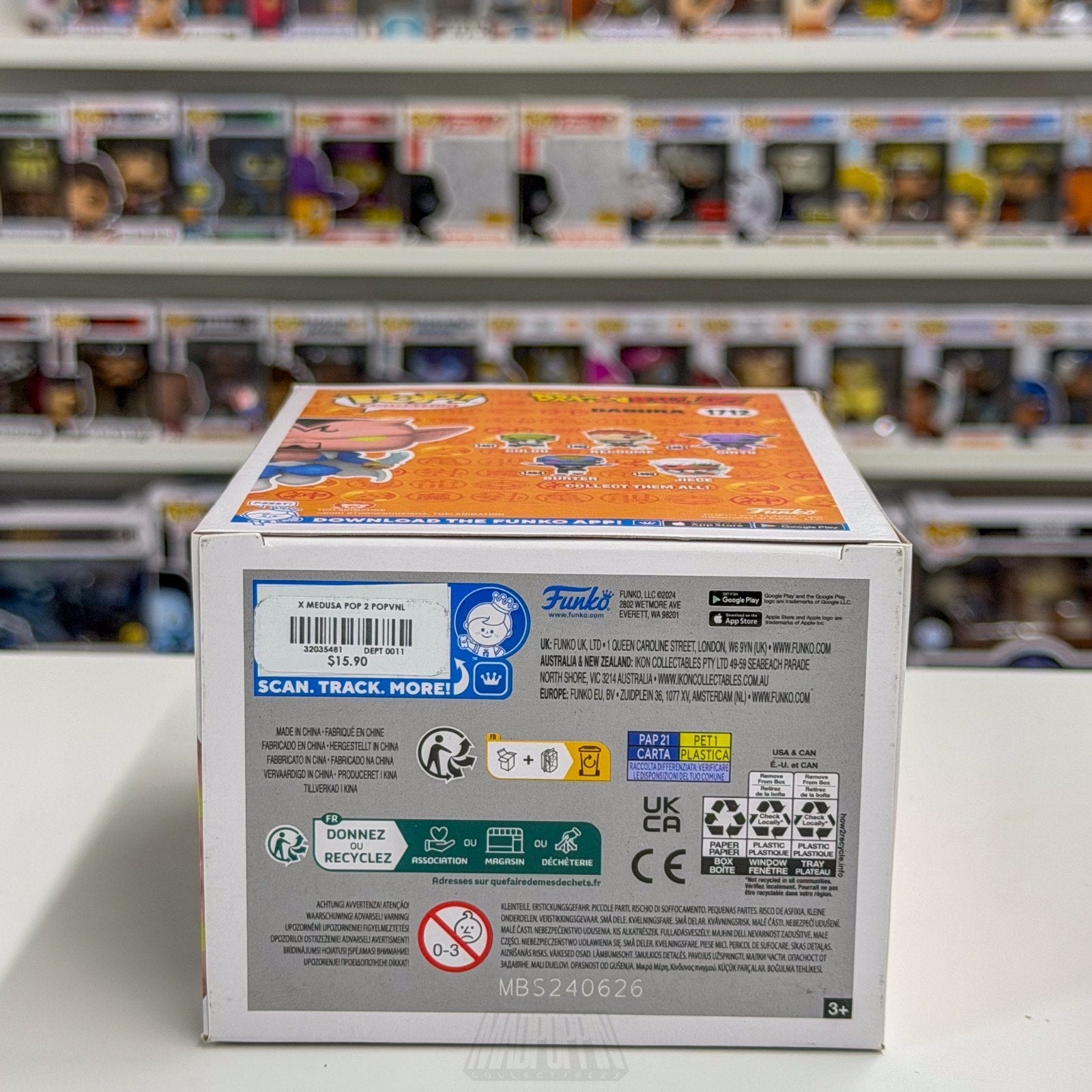 Funko Pop Anime Dragon Ball Z Dabura NYCC Fall Con 712 Japan Manga Vinyl Figure