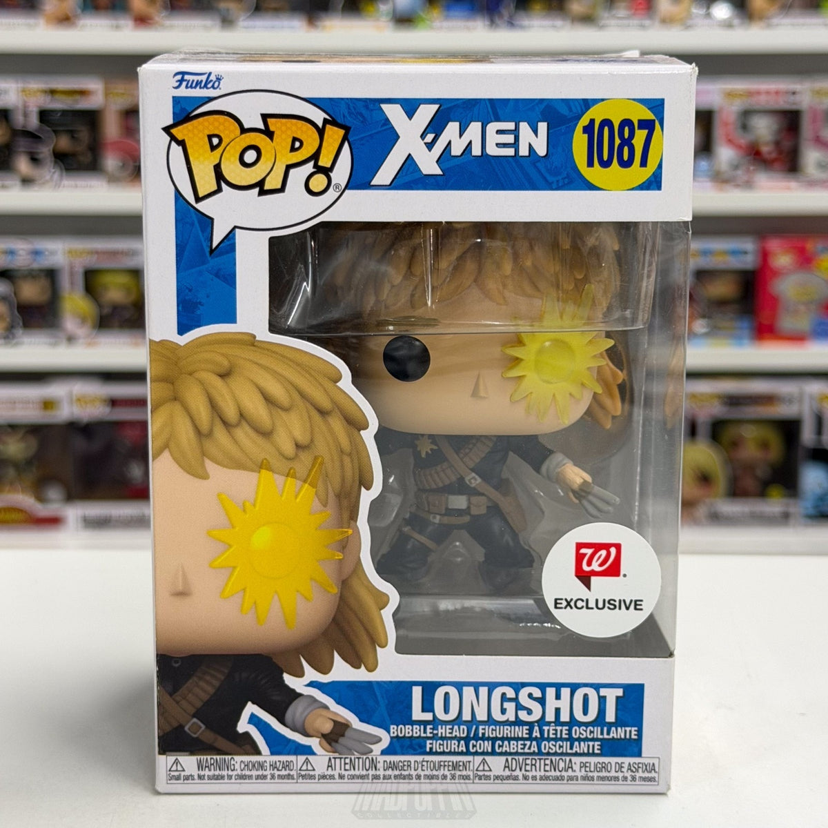 Funko Pop Marvel X-Men Longshot Walgreens 1087 Mutant Superhero Toy Vinyl Figure