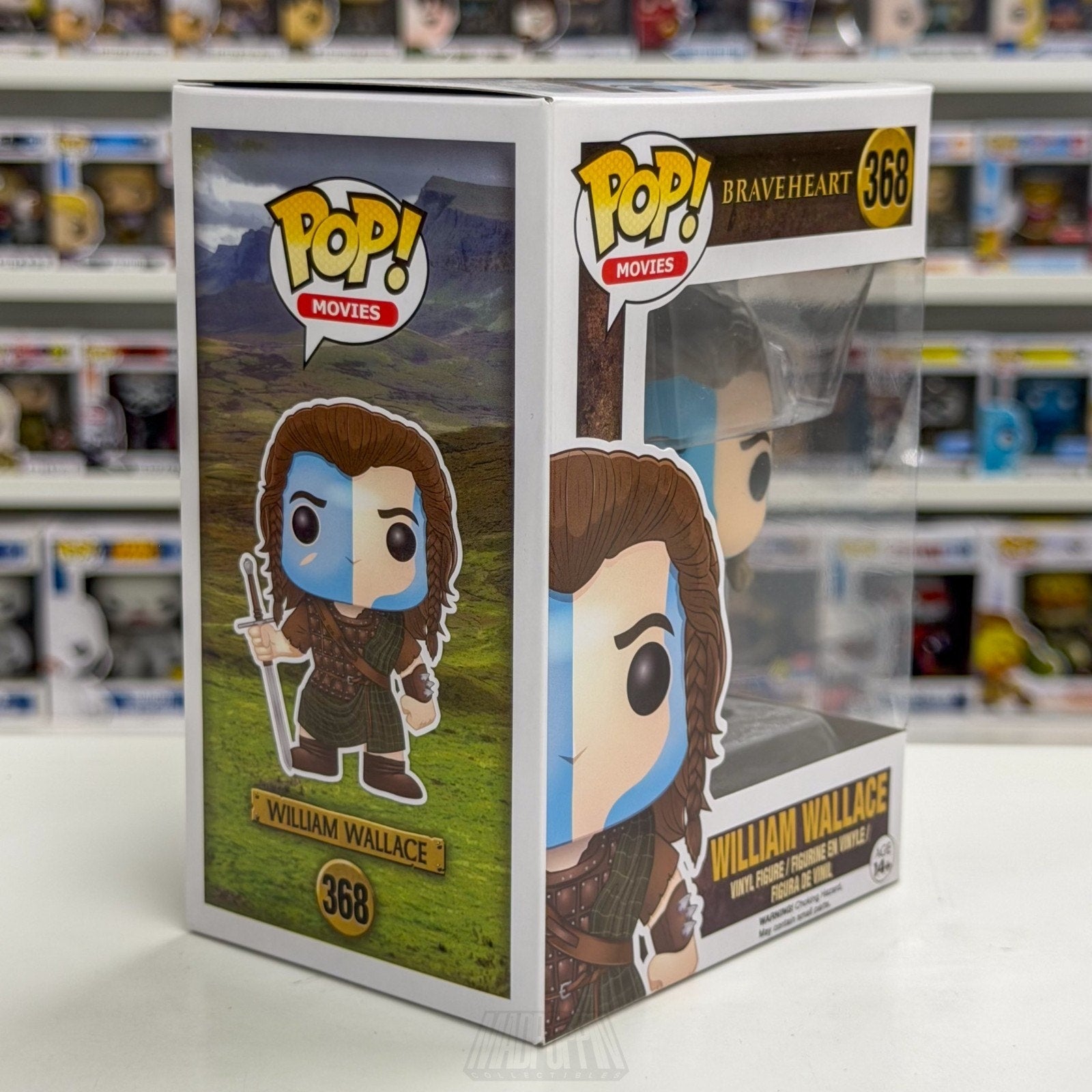 Funko Pop Movies Braveheart William Wallace 368 Scottish Warrior Vinyl Figure