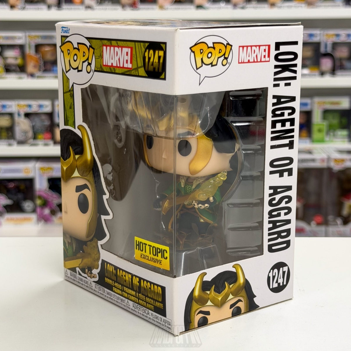 Funko Pop Marvel Loki Agent of Asgard Hot Topic 1247 Comic Book Toy Vinyl Figure