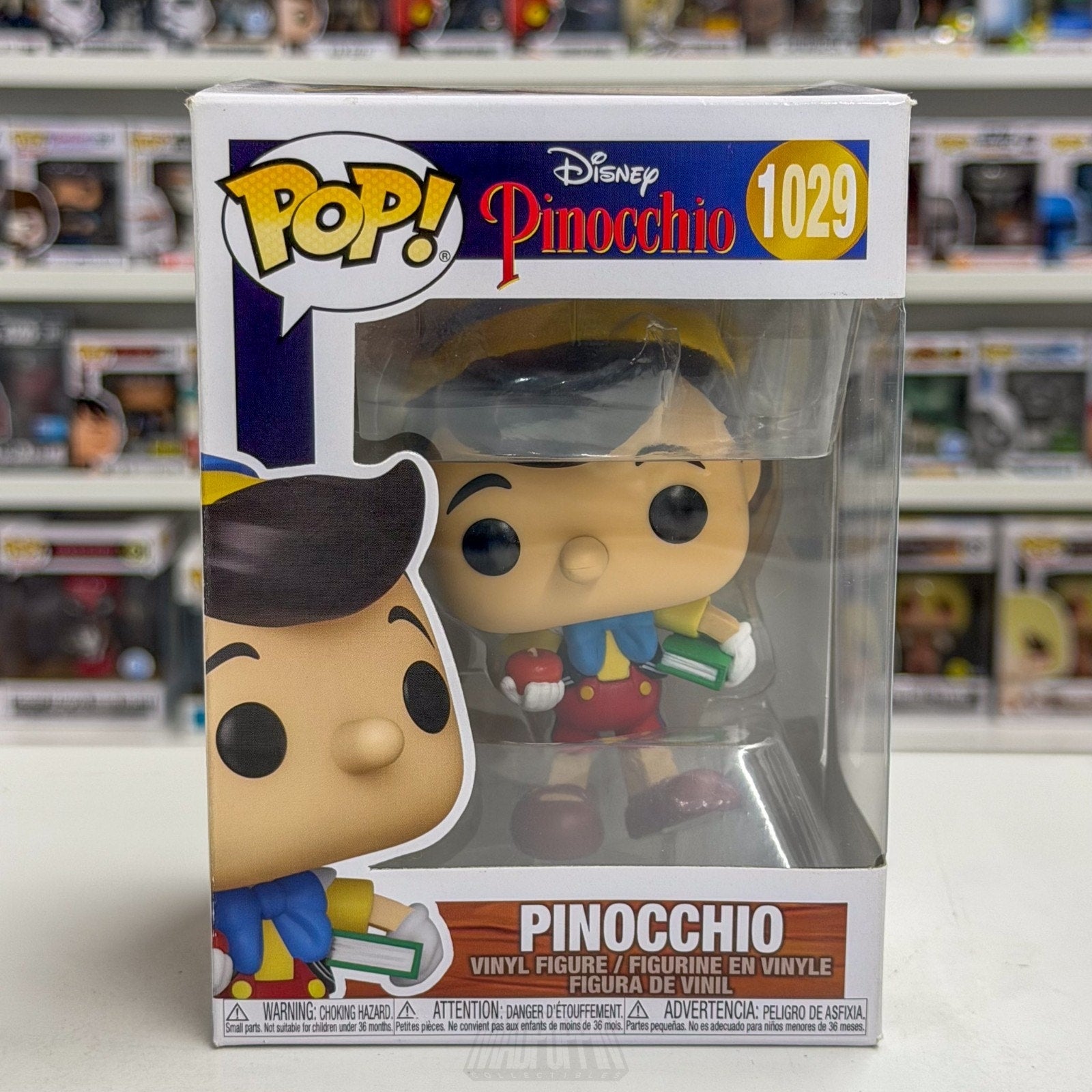 Funko Pop Disney Pinocchio 1029 Animated Boy Wooden Puppet Toy Vinyl Figure