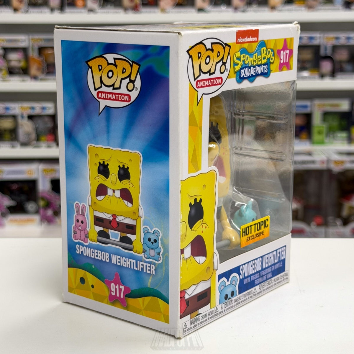 Funko Pop Animation SpongeBob SquarePant Weightlifter Hot Topic 917 Vinyl Figure
