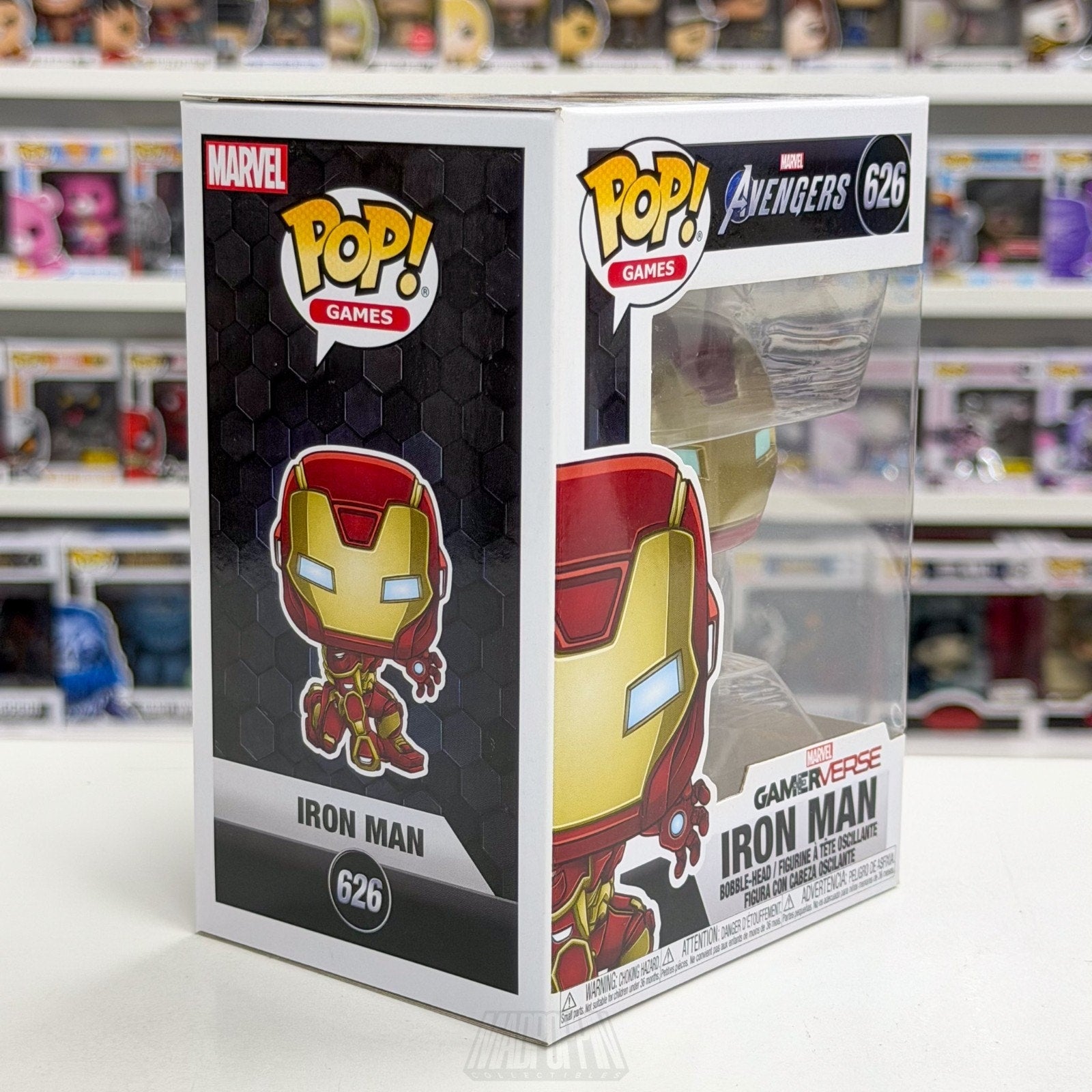 Funko Pop Marvel GamerVerse Avengers Iron Man 626 Tony Stark Toy Vinyl Figure