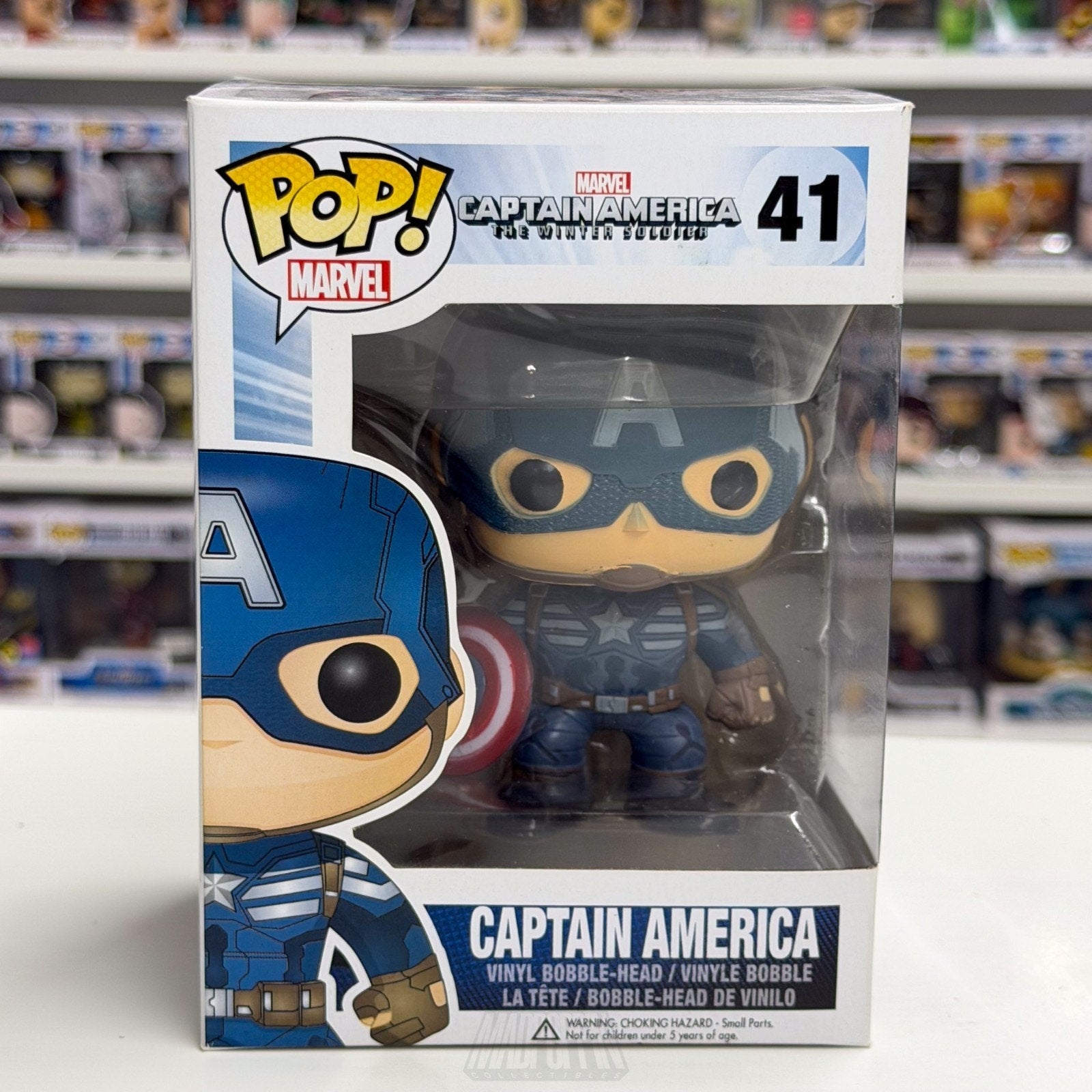 Funko Pop Marvel Captain America Winter Soldier 41 MCU Superhero Vinyl Figure