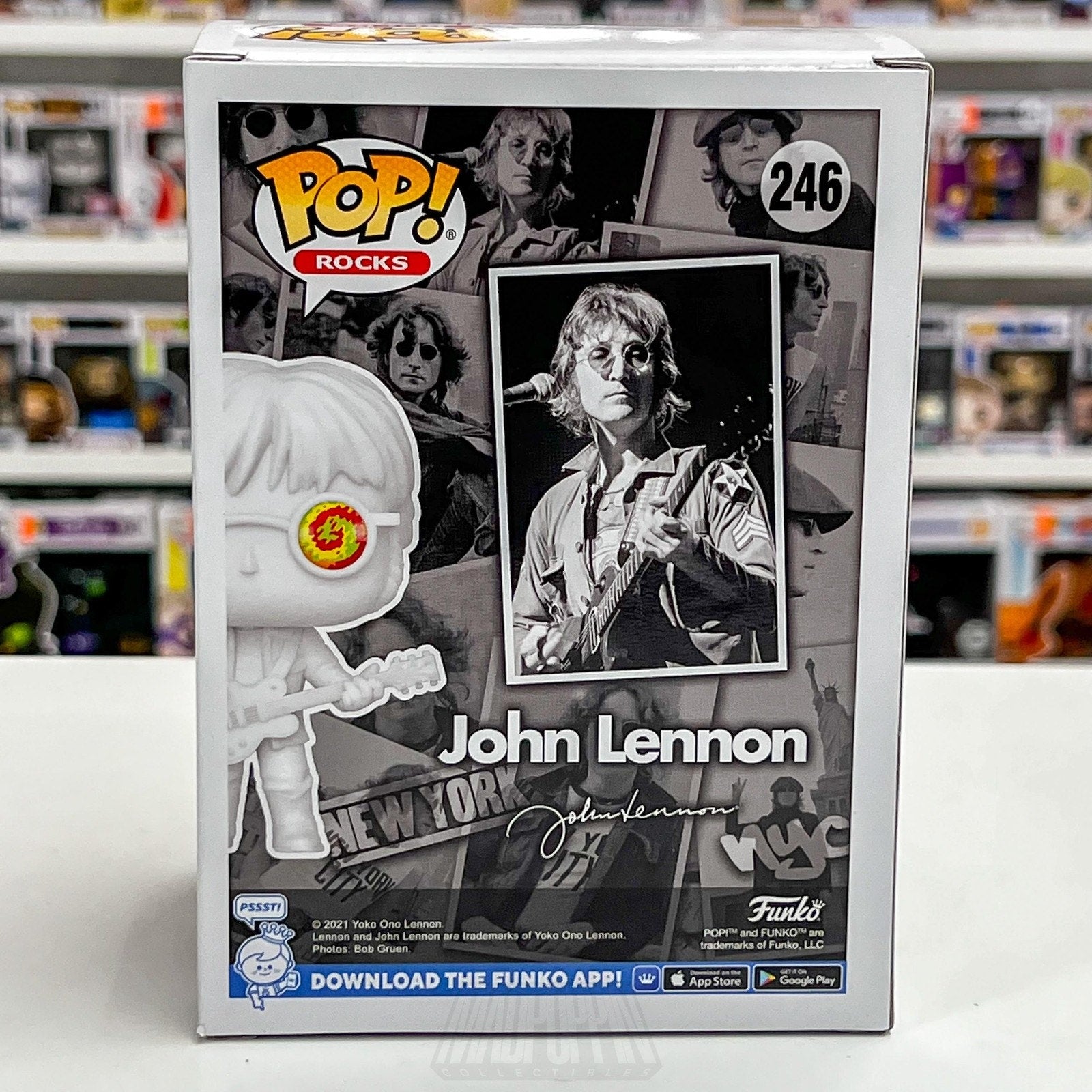 Funko Pop Rocks John Lennon Psychedelic Shades Entertainment Earth 246 Figure