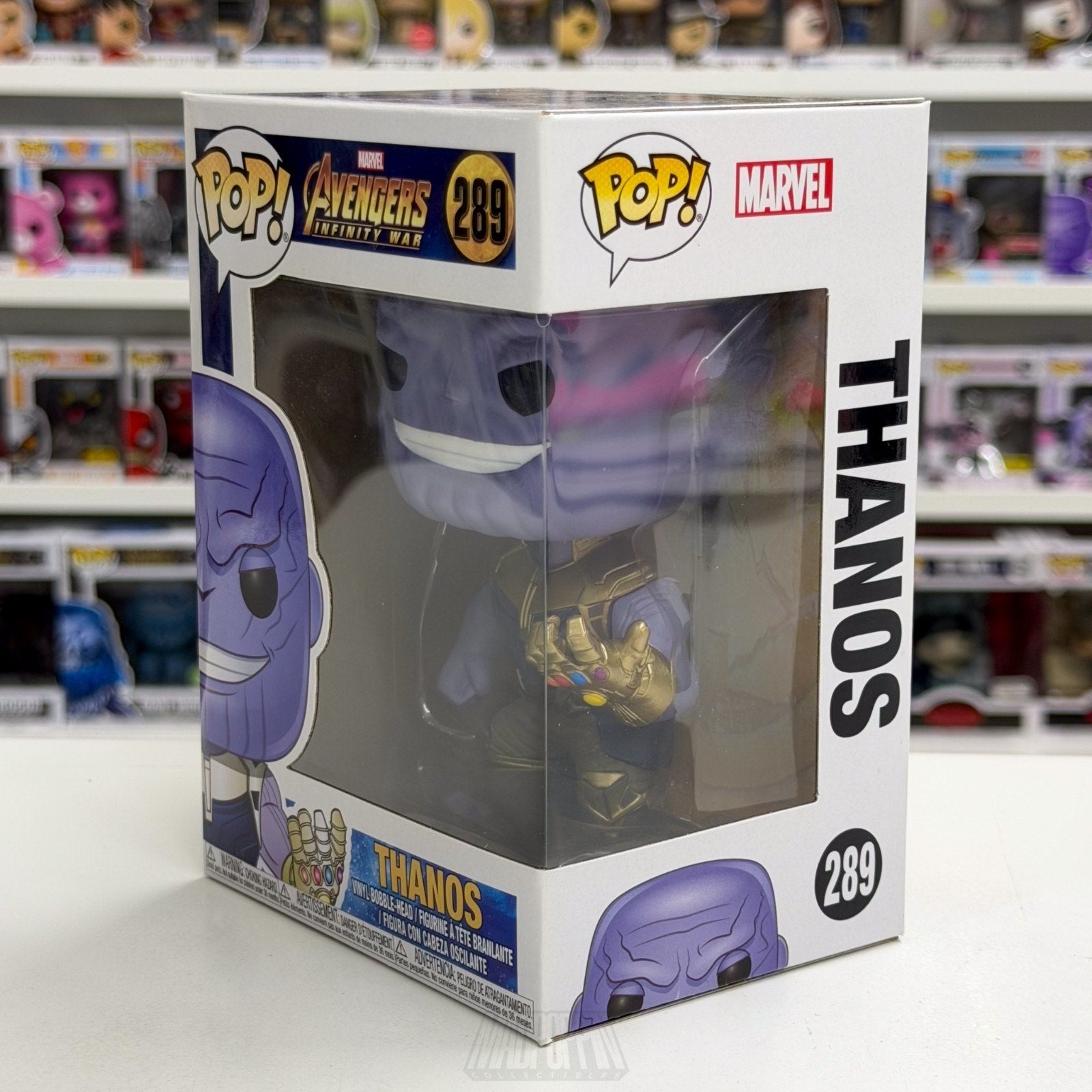 Funko Pop Marvel Avengers Infinity War Thanos w/Gauntlet 289 Titan Vinyl Figure