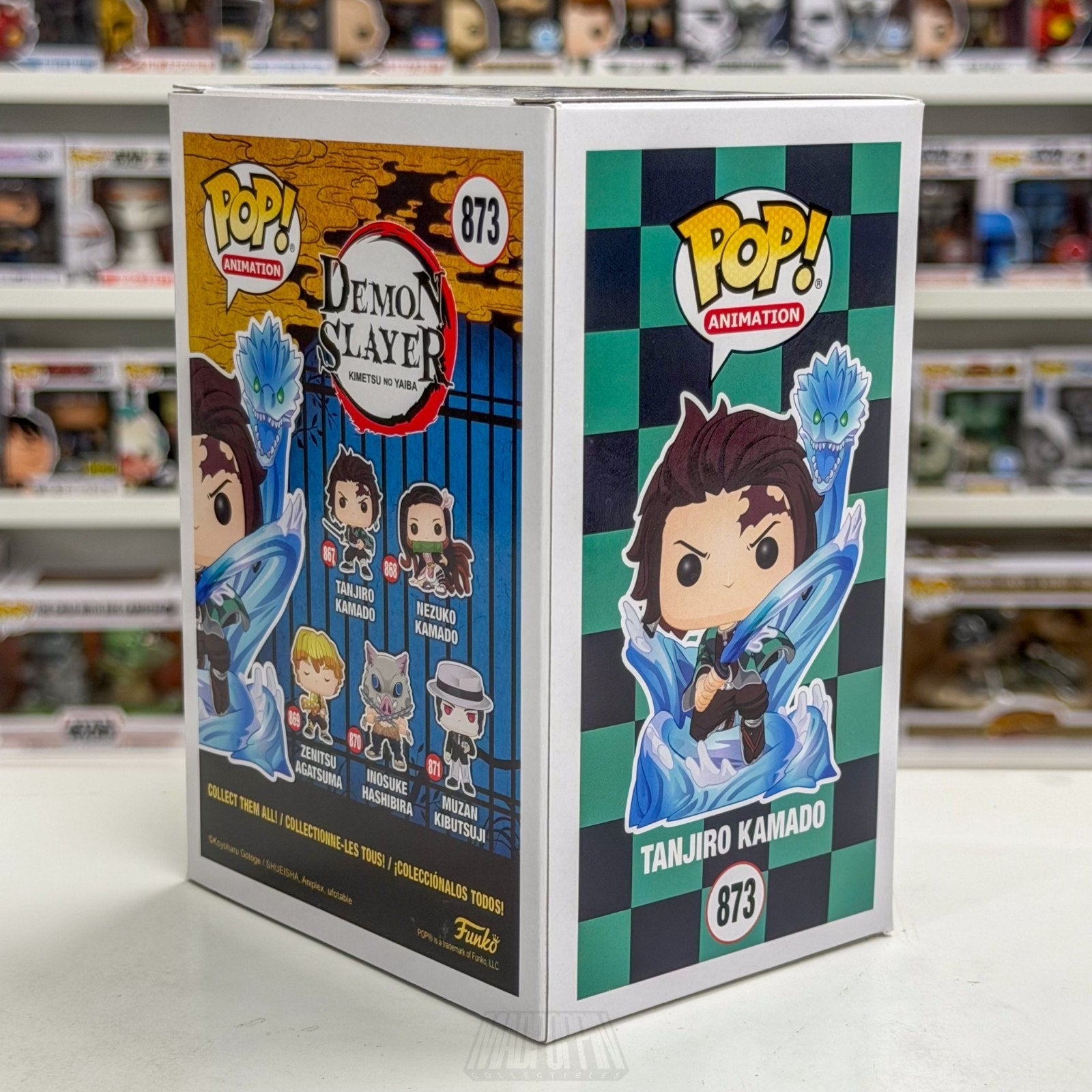 Funko Pop Anime Demon Slayer Tanjiro Kamado Dragon Glow 873 Manga Vinyl Figure