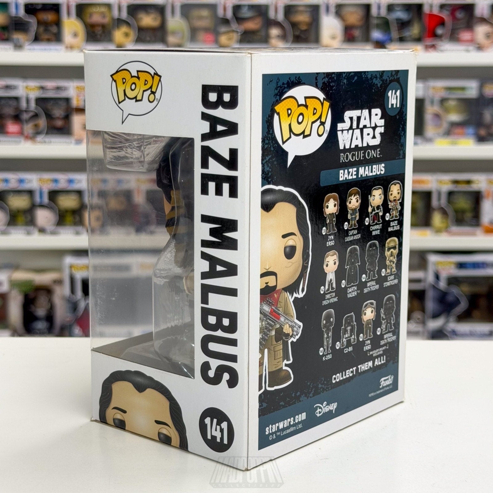 Funko Pop Star Wars Rouge One Baze Malbus 141 Guardians of Whills Vinyl Figure