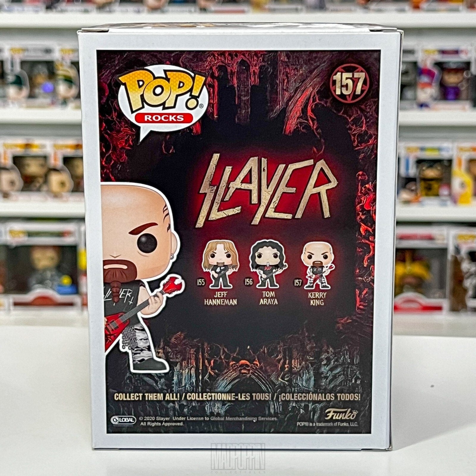 Funko Pop Rocks Slayer Kerry King 157 Guitarist Thrash Heavy Metal Vinyl Figure