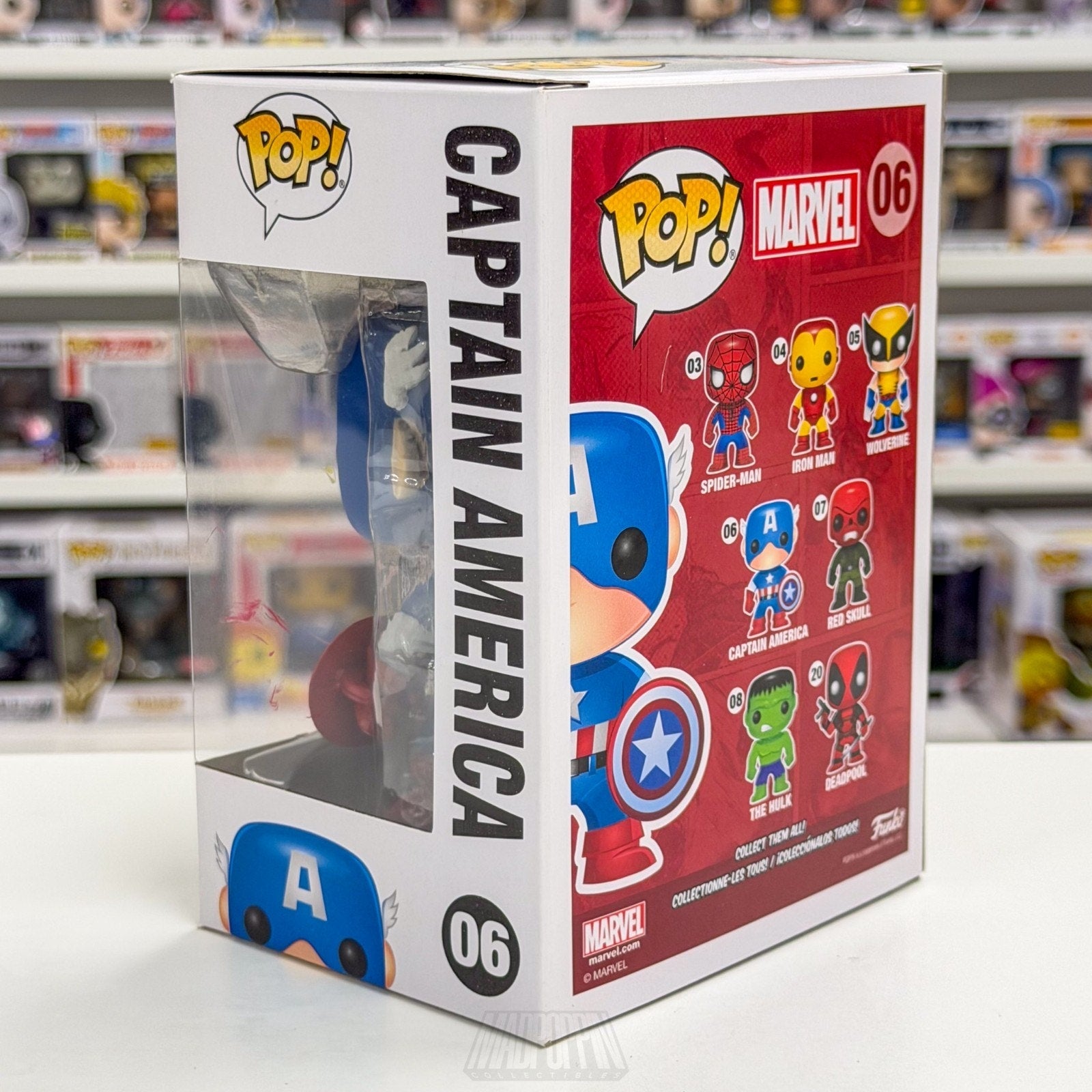 Funko Pop Marvel Captain America 06 Steve Rogers Super Soldier Toy Vinyl Figure
