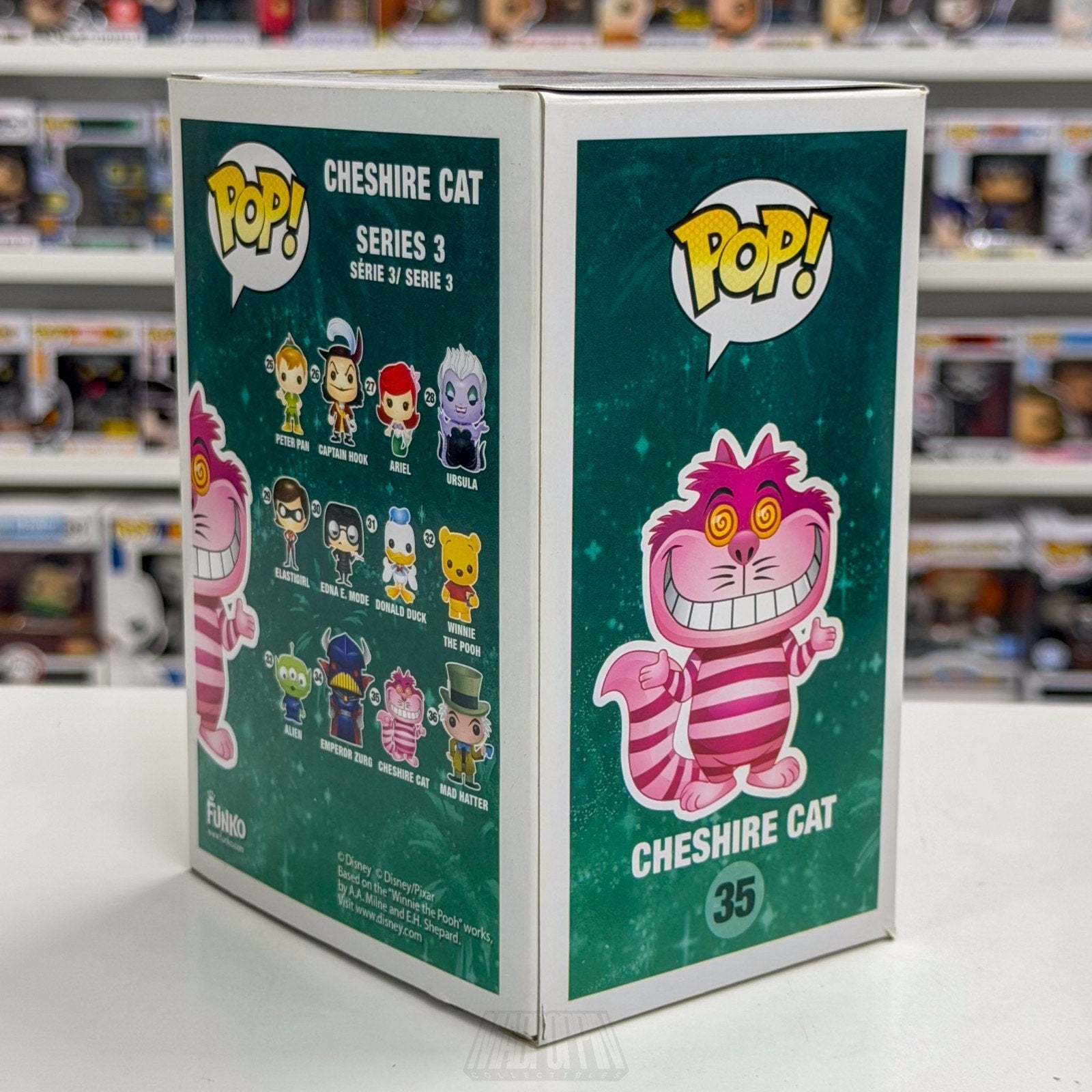 Funko Pop Disney Alice in Wonderland Cheshire Cat Fading Hot Topic 35 Toy Figure