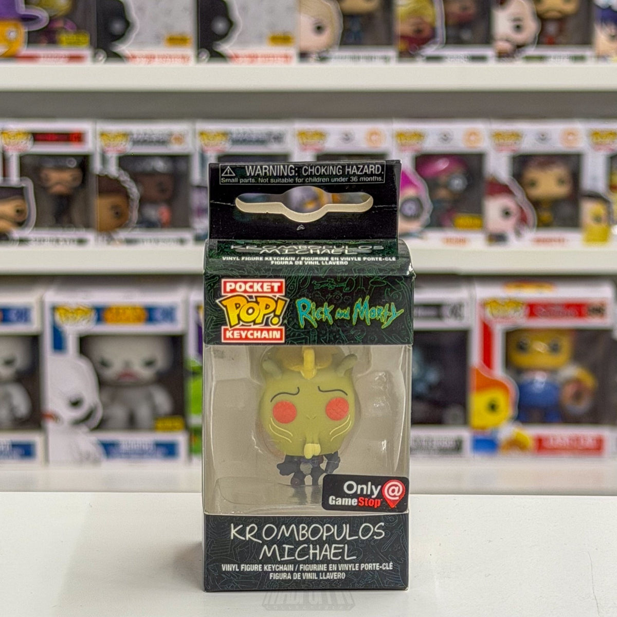 Funko Pocket Pop Keychain Animation Rick and Morty Krombopulos Michael GameStop