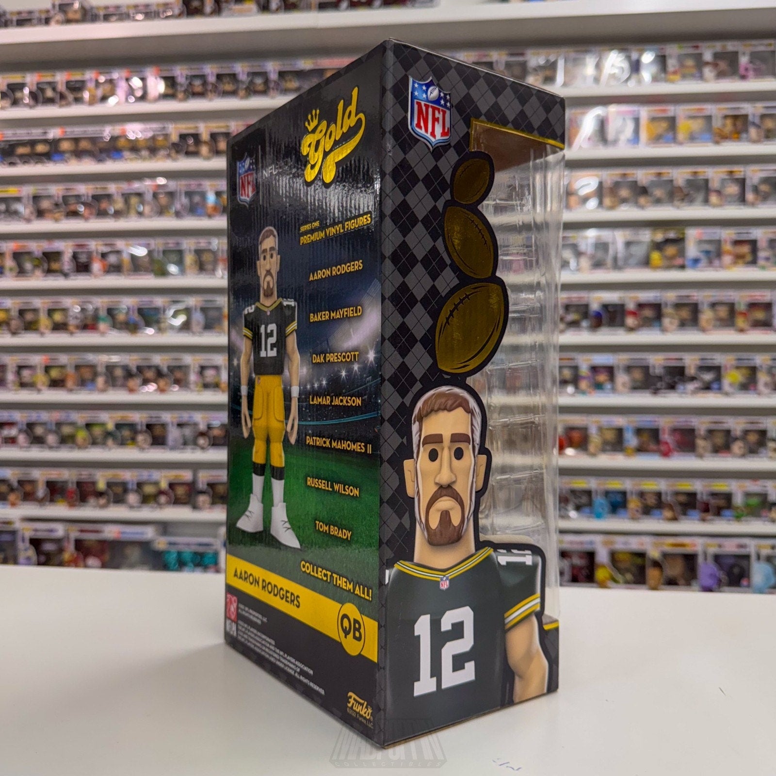 Funko Gold NFL Football Packers Aaron Rodgers Chase 12 Inch Premium Vinyl Figure