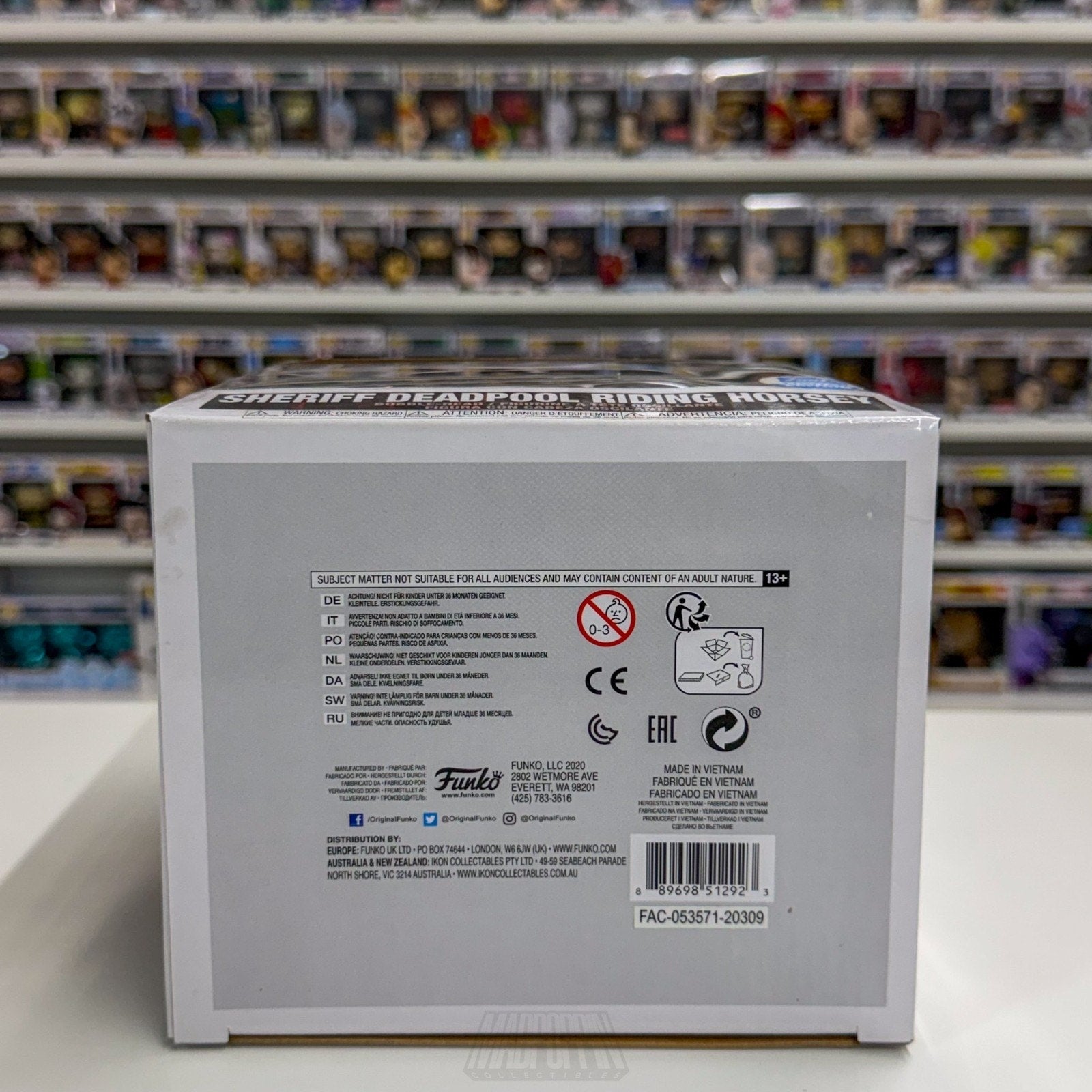 Funko Pop Rides Marvel Sheriff Deadpool Riding Horsey Exclusive 99 Vinyl Figure
