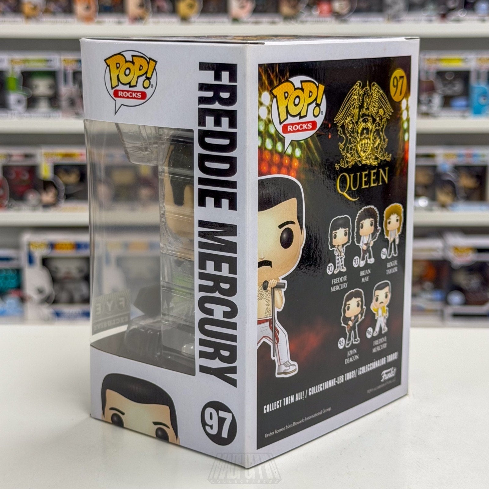Funko Pop Rocks Queen Freddie Mercury Shirtless Diamond FYE 97 Toy Vinyl Figure