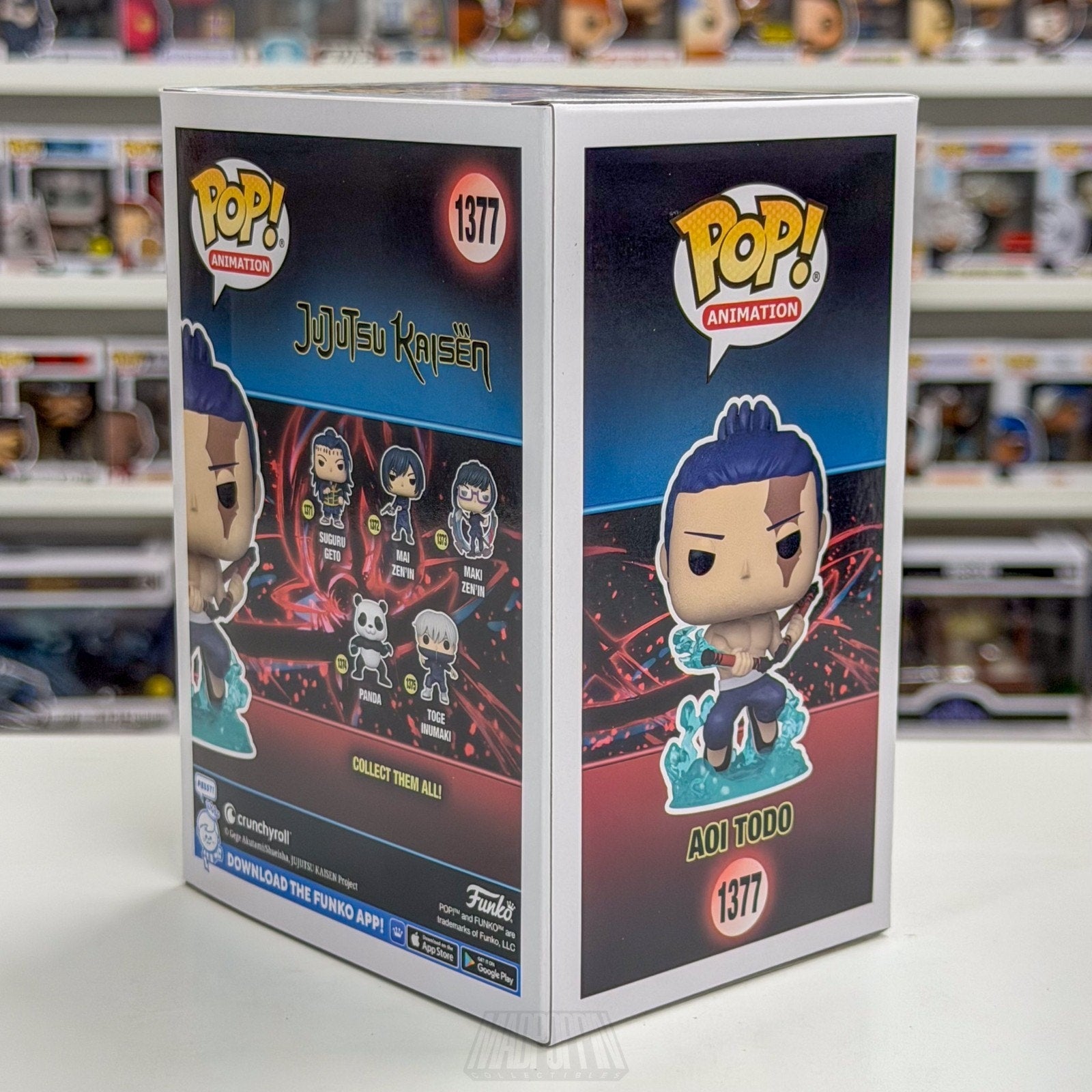 Funko Pop Anime Jujutsu Kaisen Aoi Todo Chalice Glow Chase 1377 Toy Vinyl Figure
