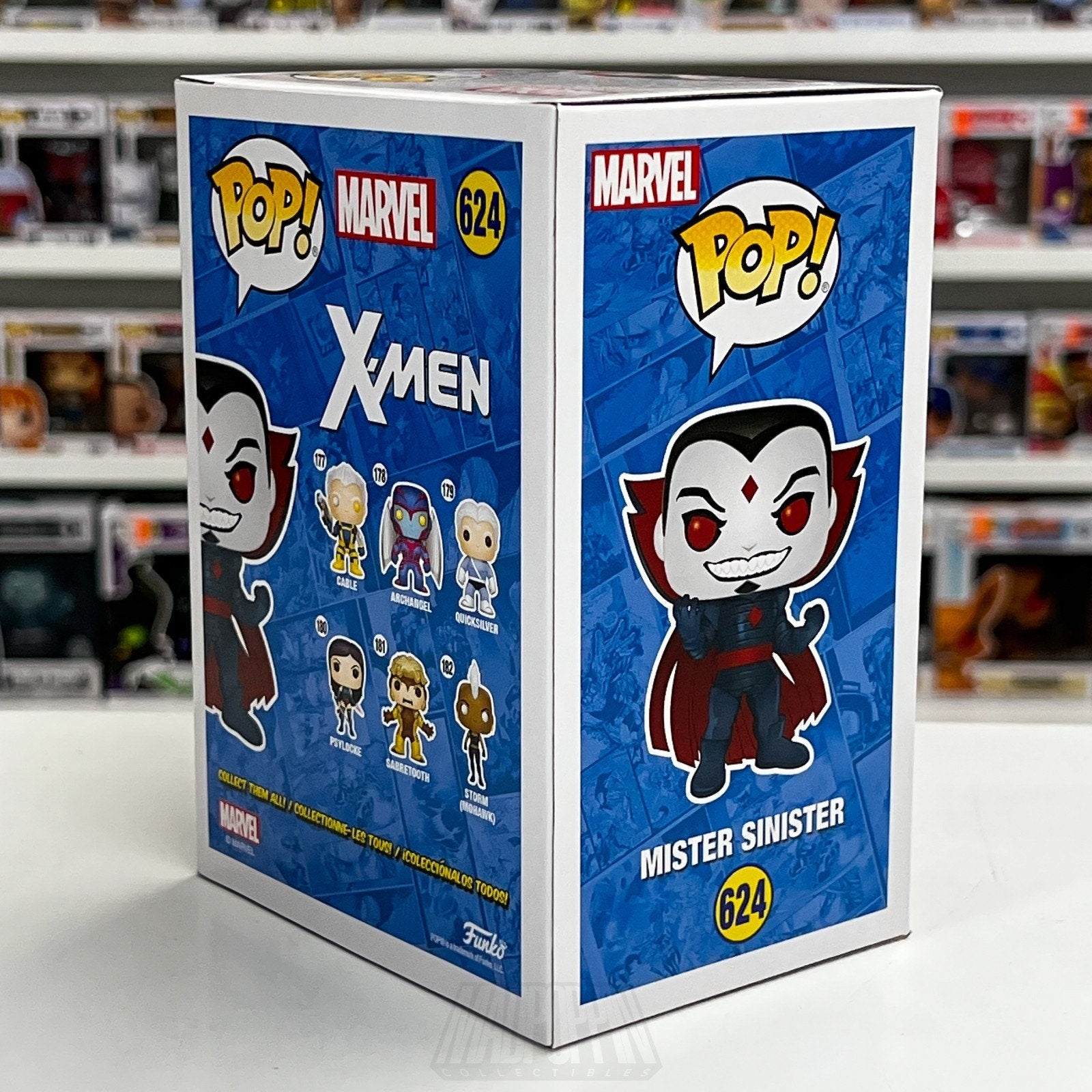 Funko Pop Marvel X-Men Mister Sinister Metallic Walmart 624 Villain Vinyl Figure