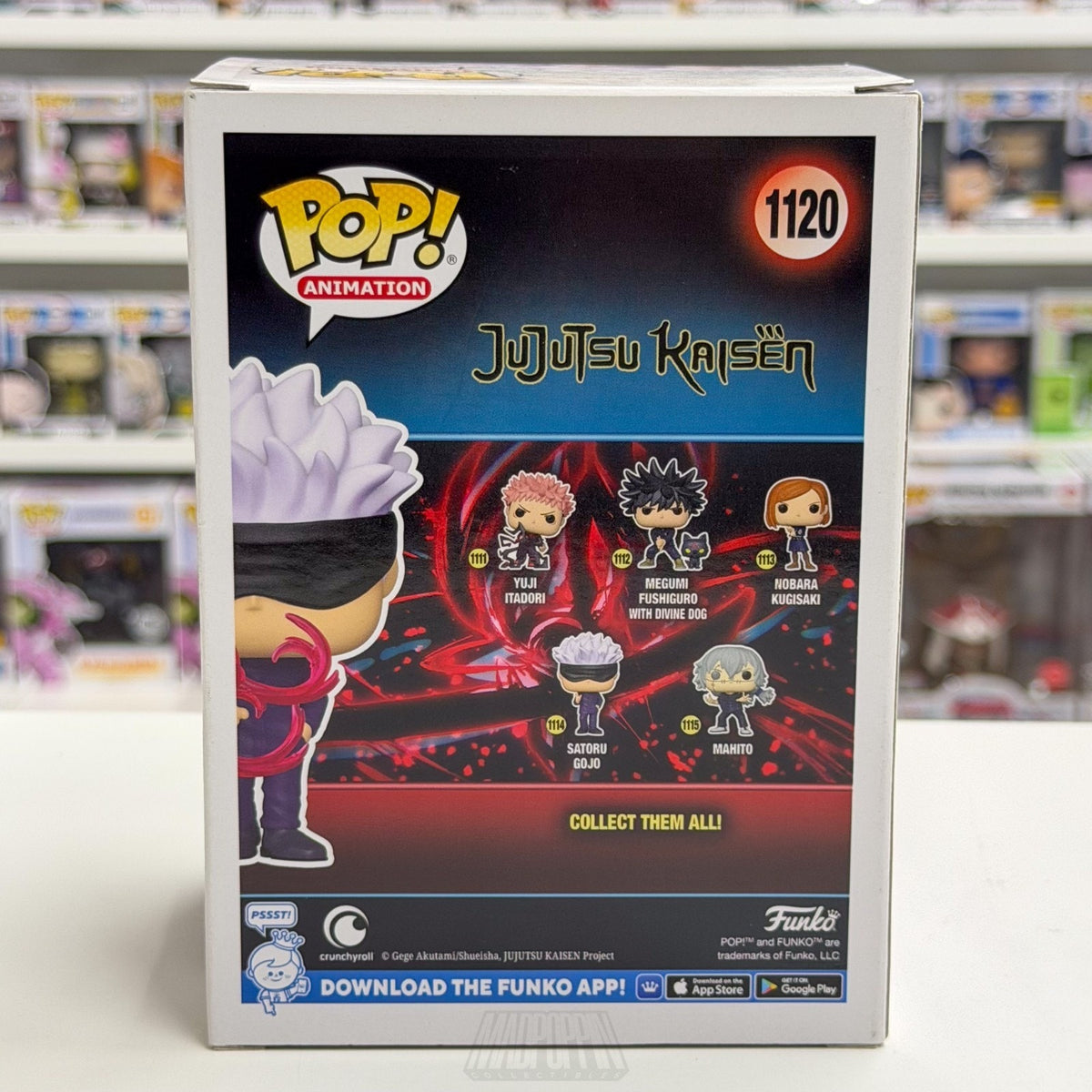 Funko Pop Anime Jujustsu Kaisen Satoru Gojo BoxLunch 1120 Manga Toy Vinyl Figure
