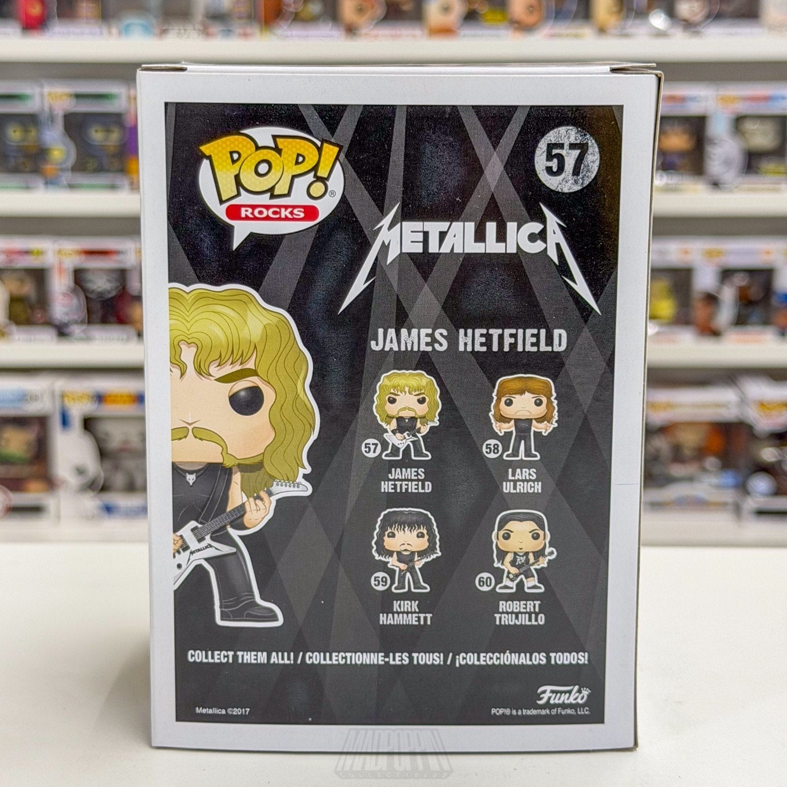 Funko Pop Rocks Metallica James Hetfield 57 Heavy Metal Thrash Band Vinyl figure