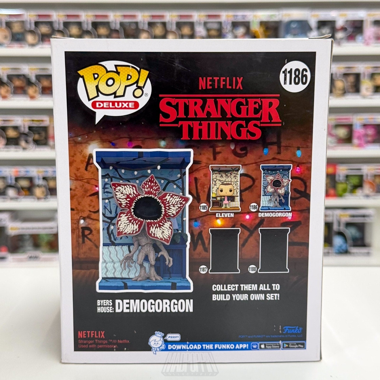 Funko Pop TV Deluxe Stranger Things Byers House Demogorgon Amazon 1186 Figure